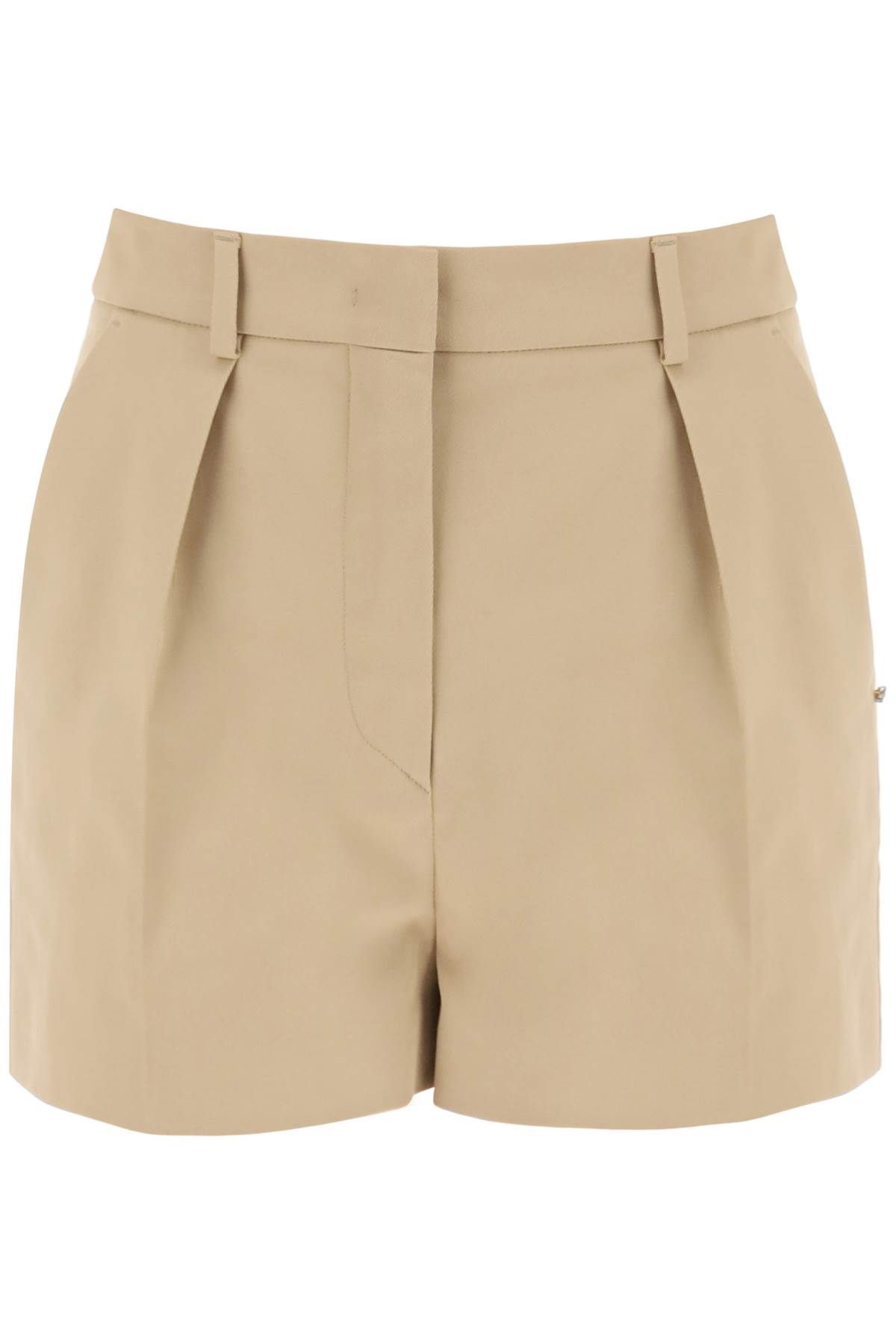 Sportmax Cotton Gabardine Shorts For In Beige