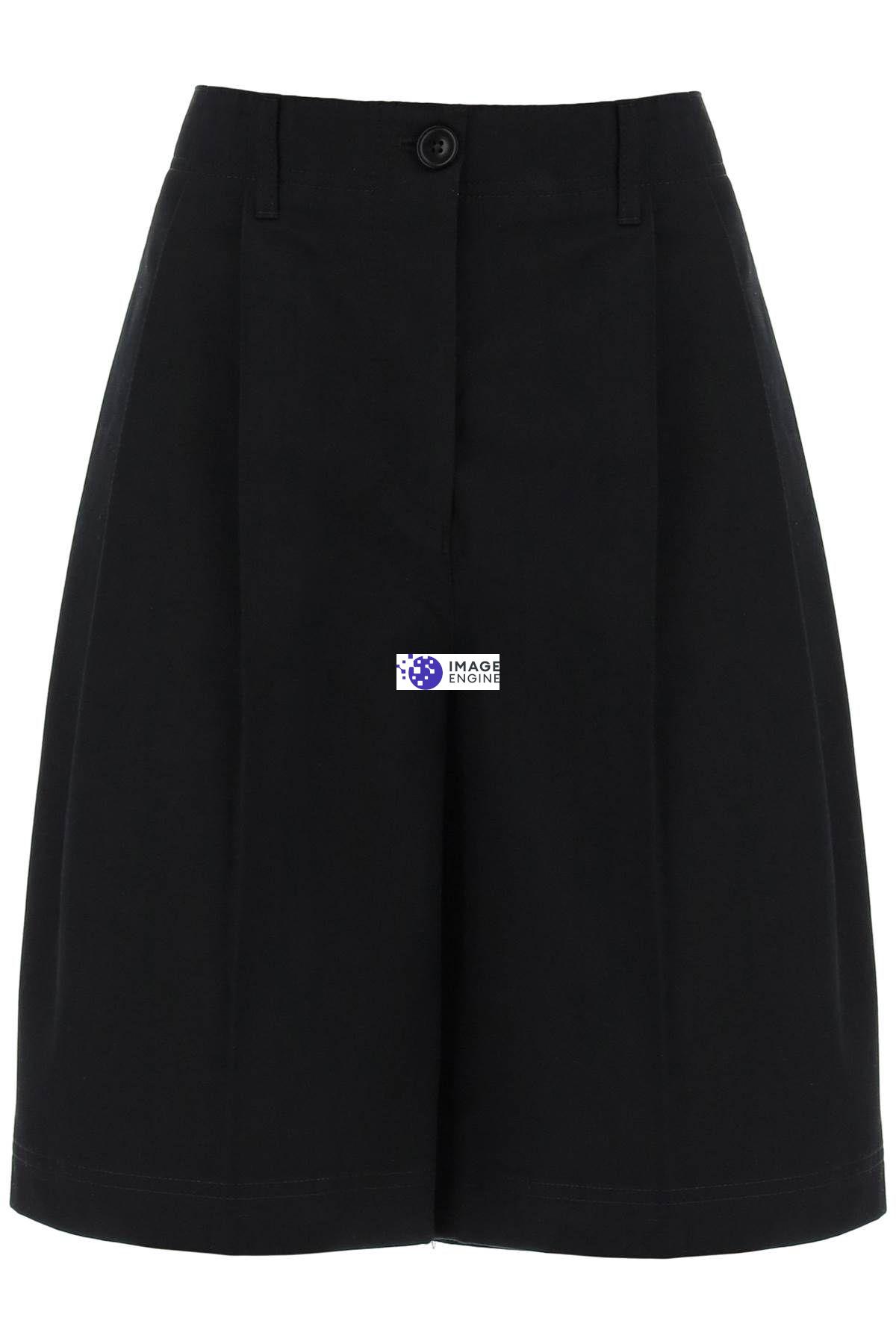 Totême Relaxed Twill Shorts In Black