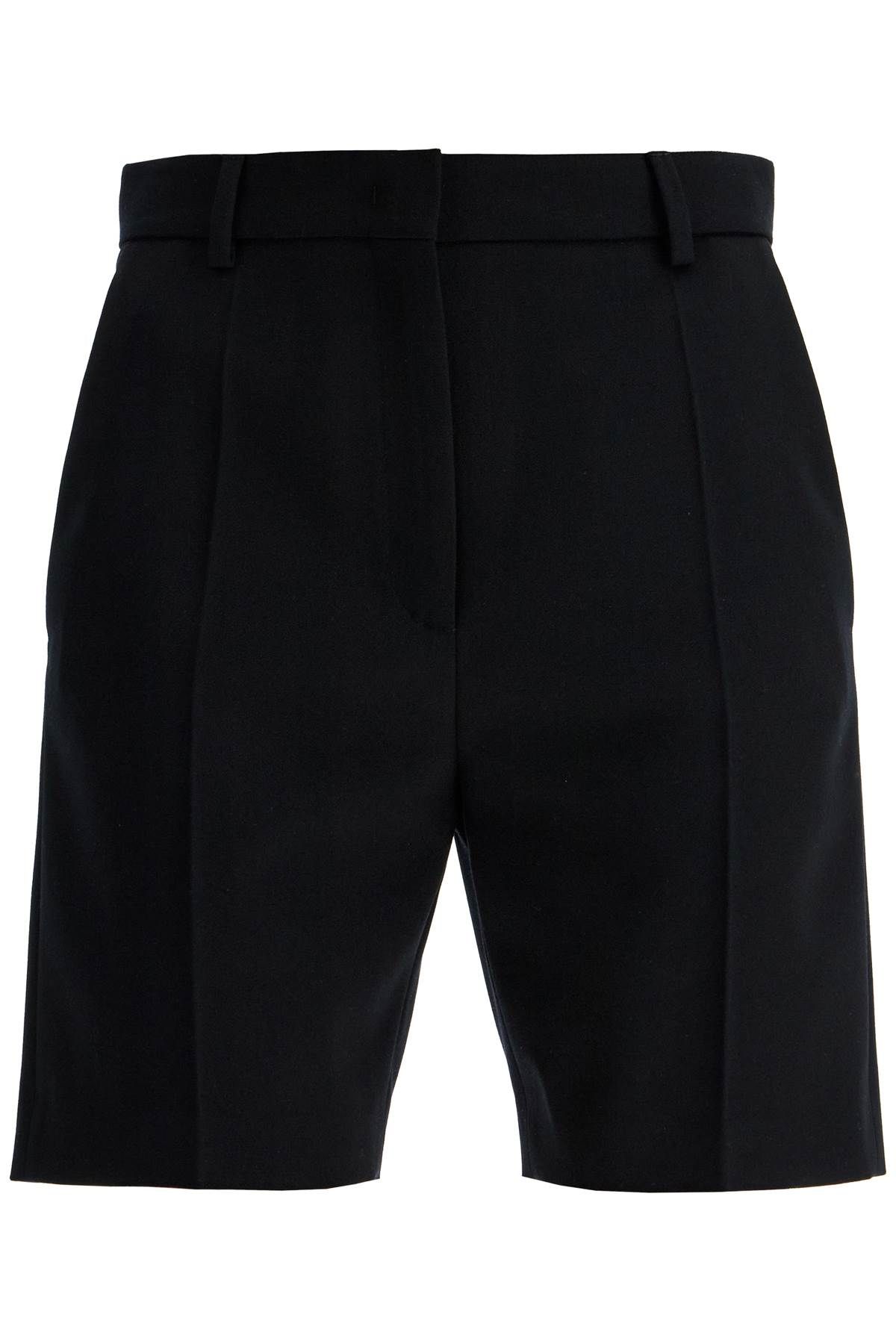 Shop Valentino Grisaille Bermuda Shorts In Black