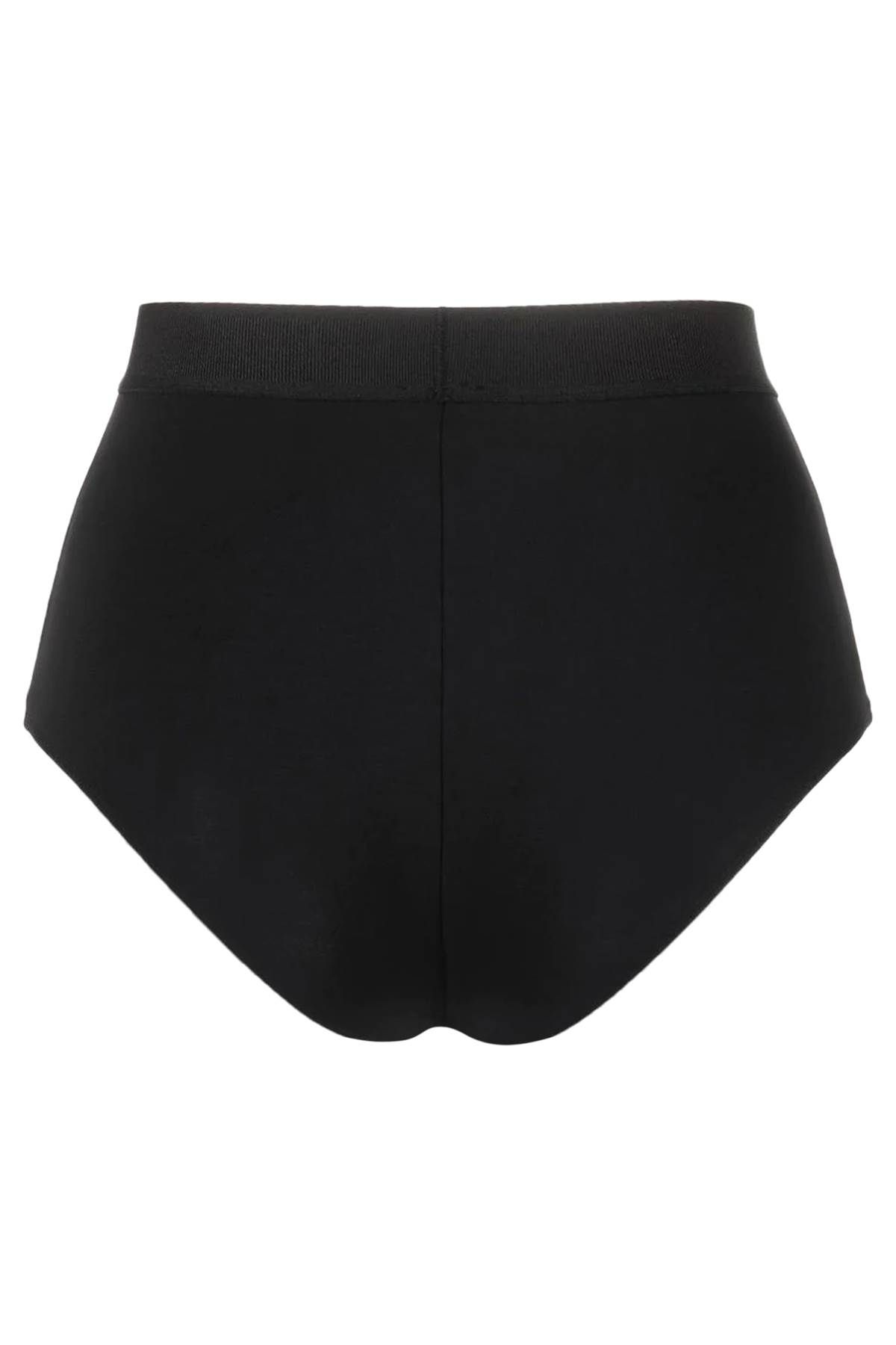 Shop Tom Ford High-waisted Underwear Briefs With Logo Band In Black