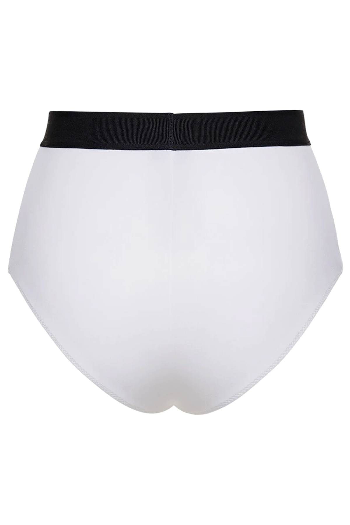 Shop Tom Ford High-waisted Underwear Briefs With Logo Band In White