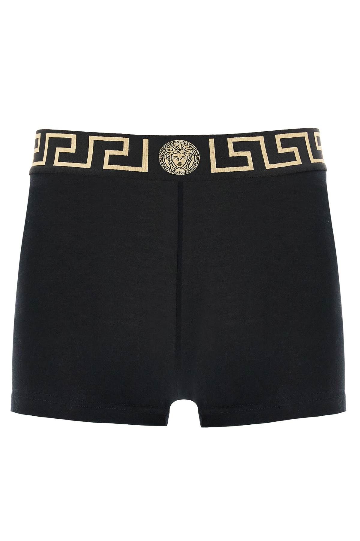 Versace "form-fitting Boxer Briefs In Black