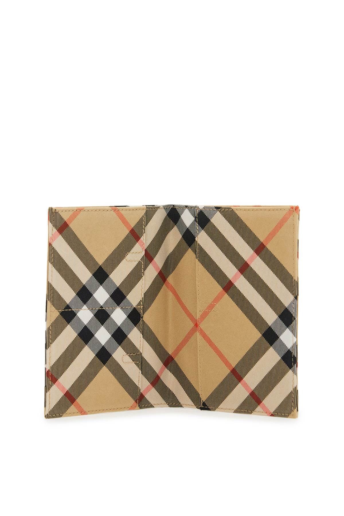 Shop Burberry Book Passport Holder For Travel In Beige