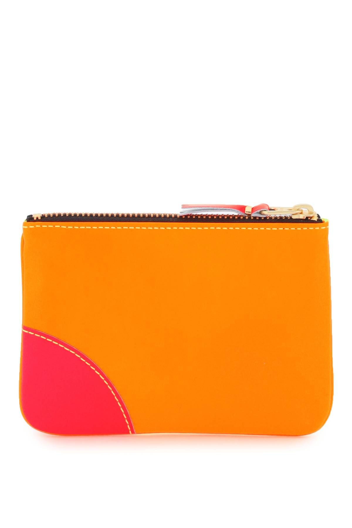 Shop Comme Des Garçons Fluo Mini Pouch In Orange,yellow,fluo