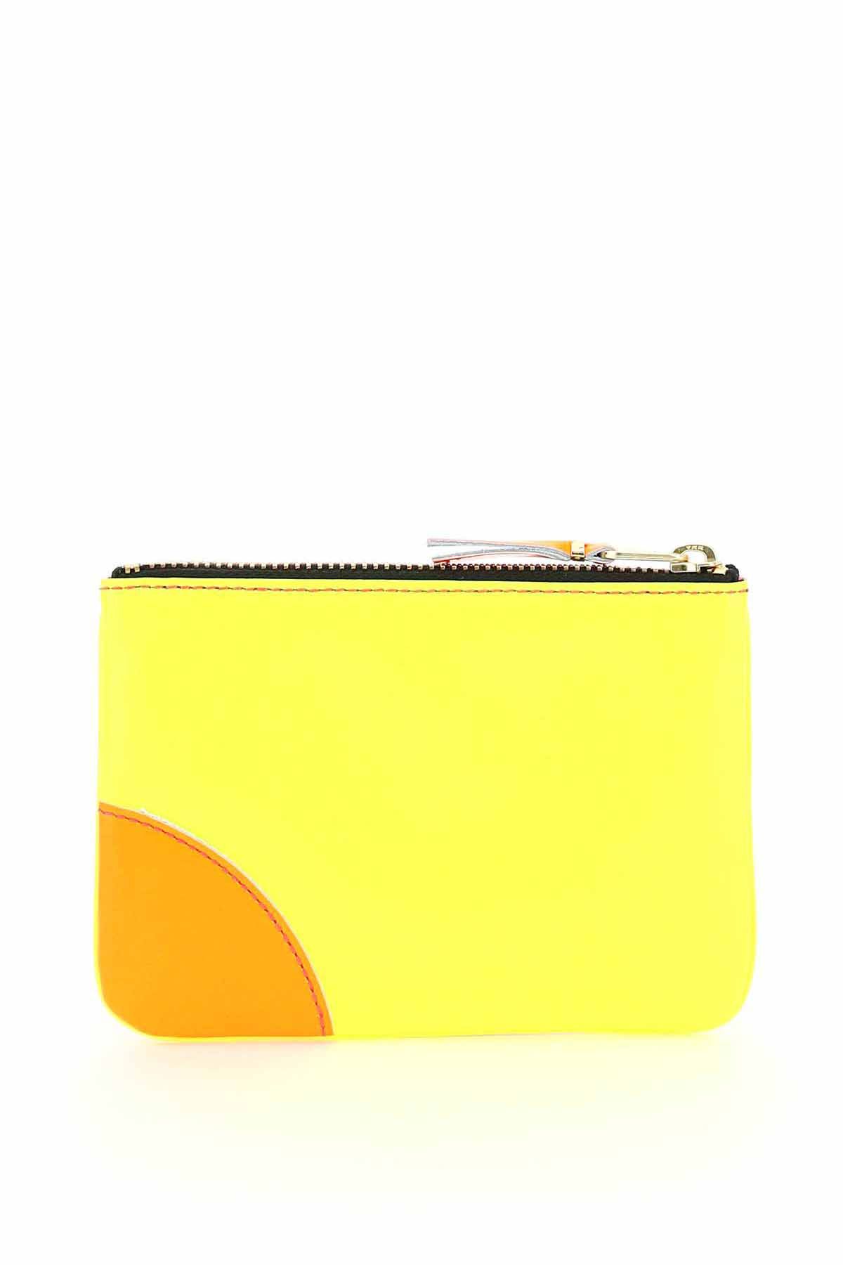 Shop Comme Des Garçons Fluo Mini Pouch In Multicolor