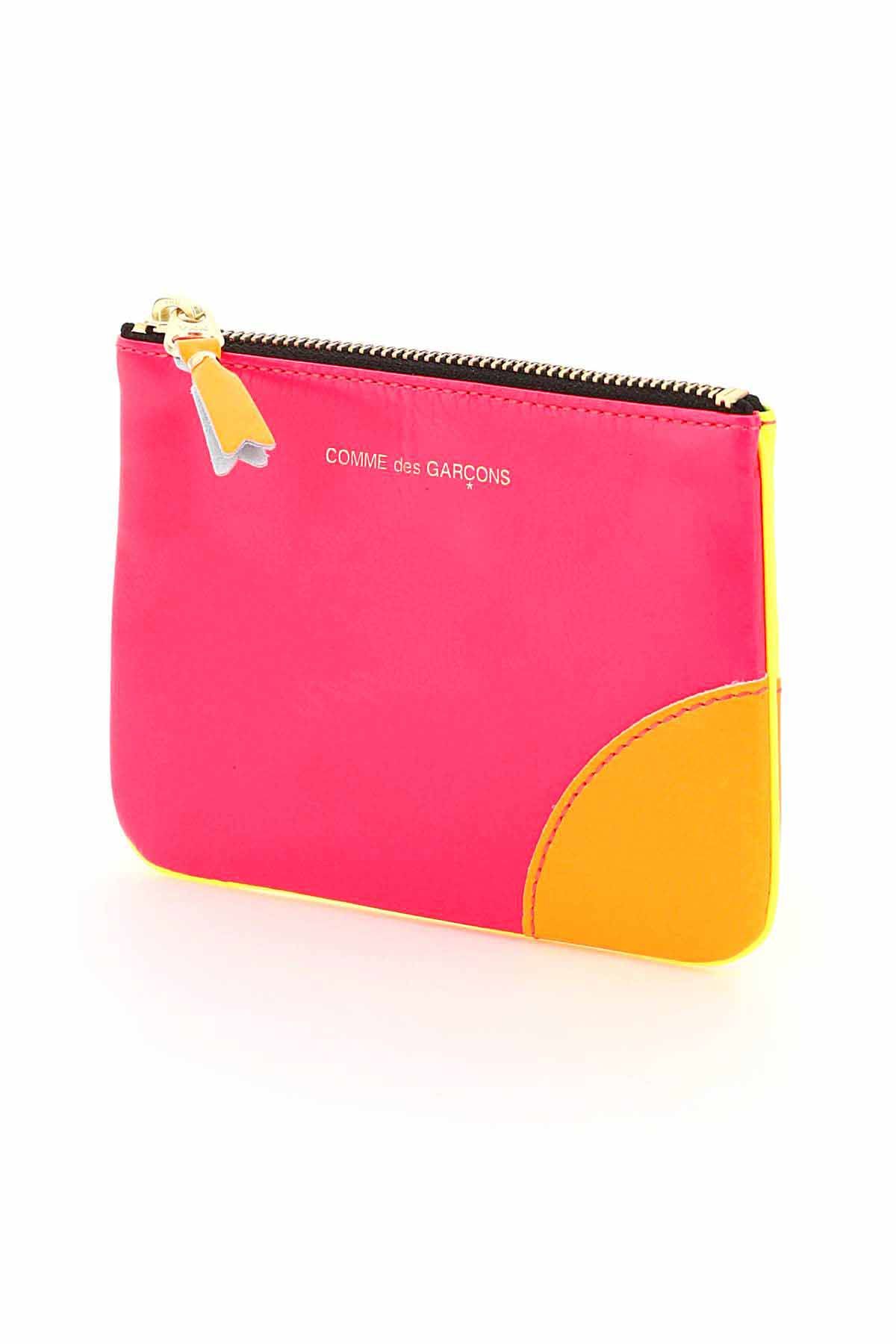 Shop Comme Des Garçons Fluo Mini Pouch In Multicolor