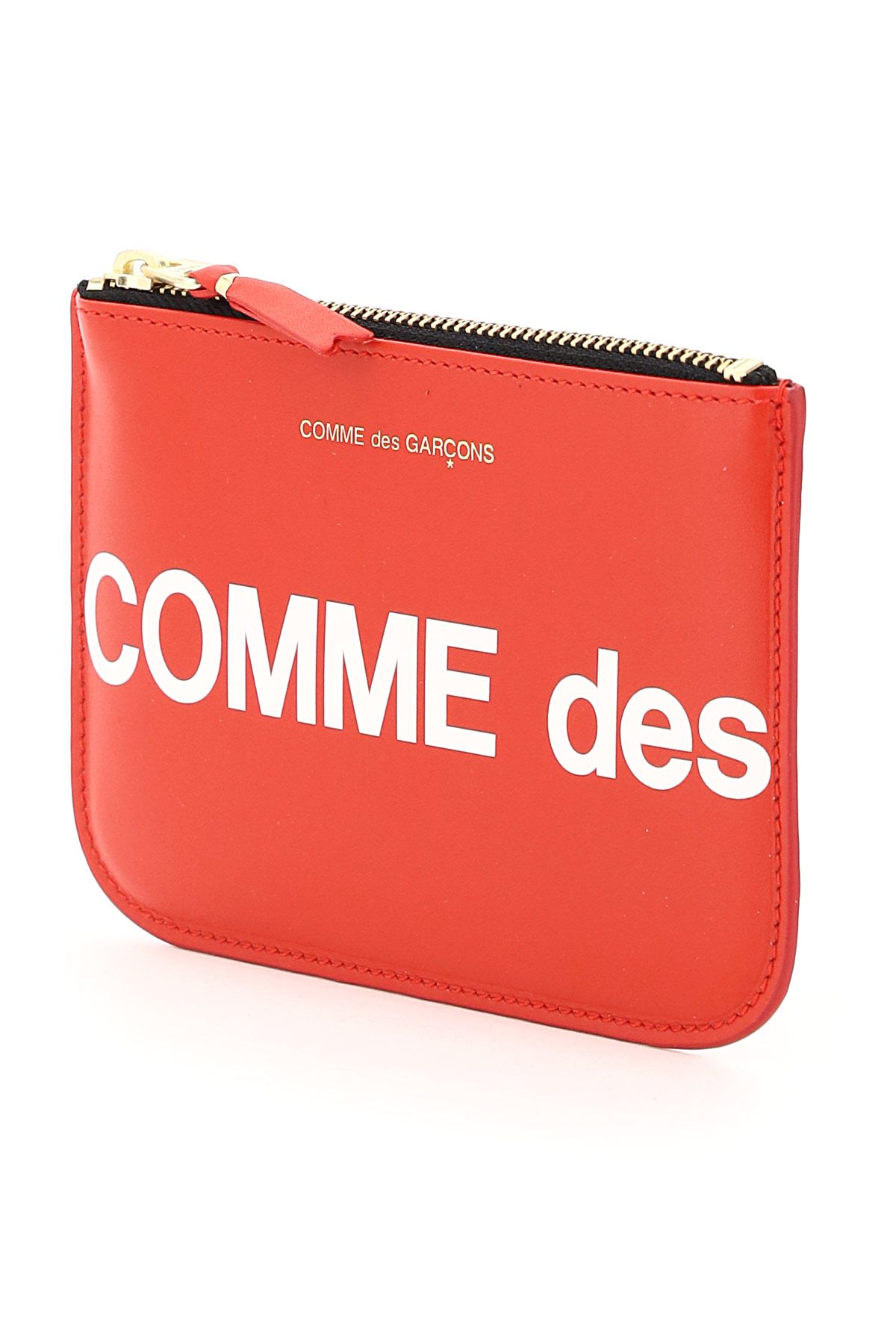 Shop Comme Des Garçons Huge Logo Pouch In Red