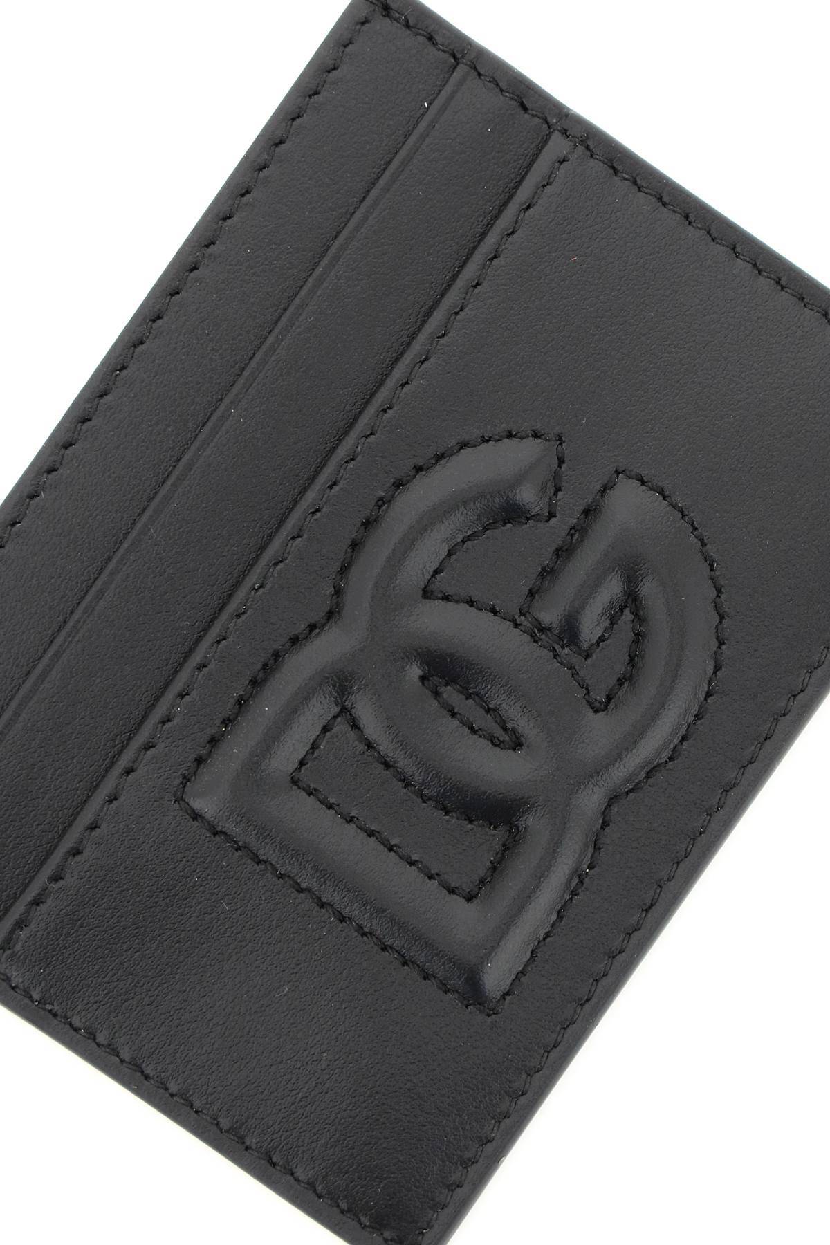 Shop Dolce & Gabbana Cardholder With Logo In Black