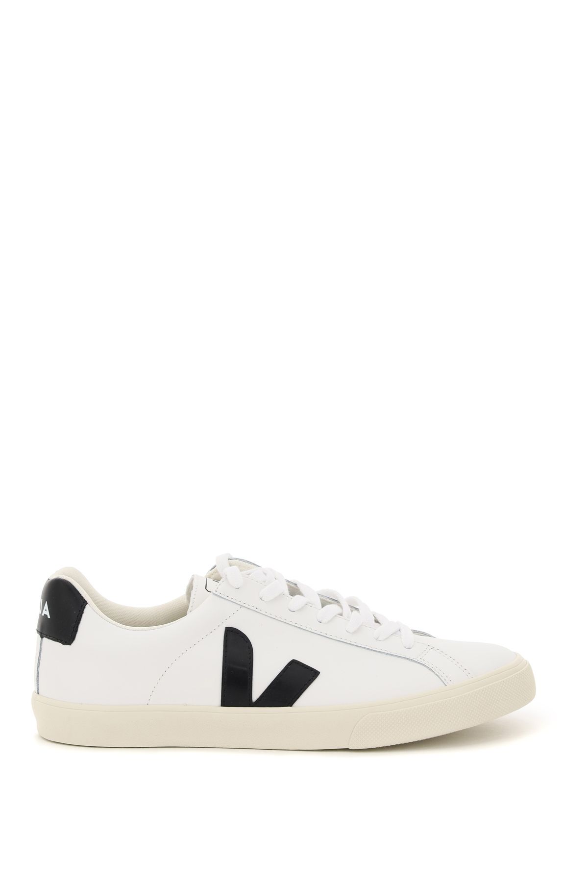 Shop Veja Esplar Leather Sneakers In White