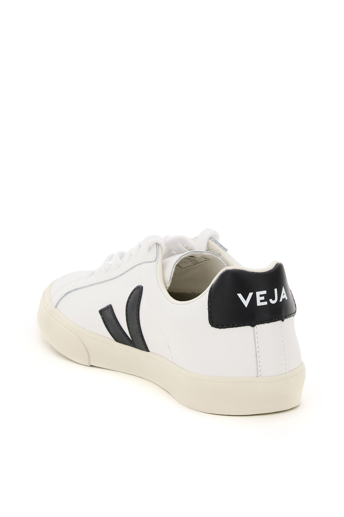 Shop Veja Esplar Leather Sneakers In White