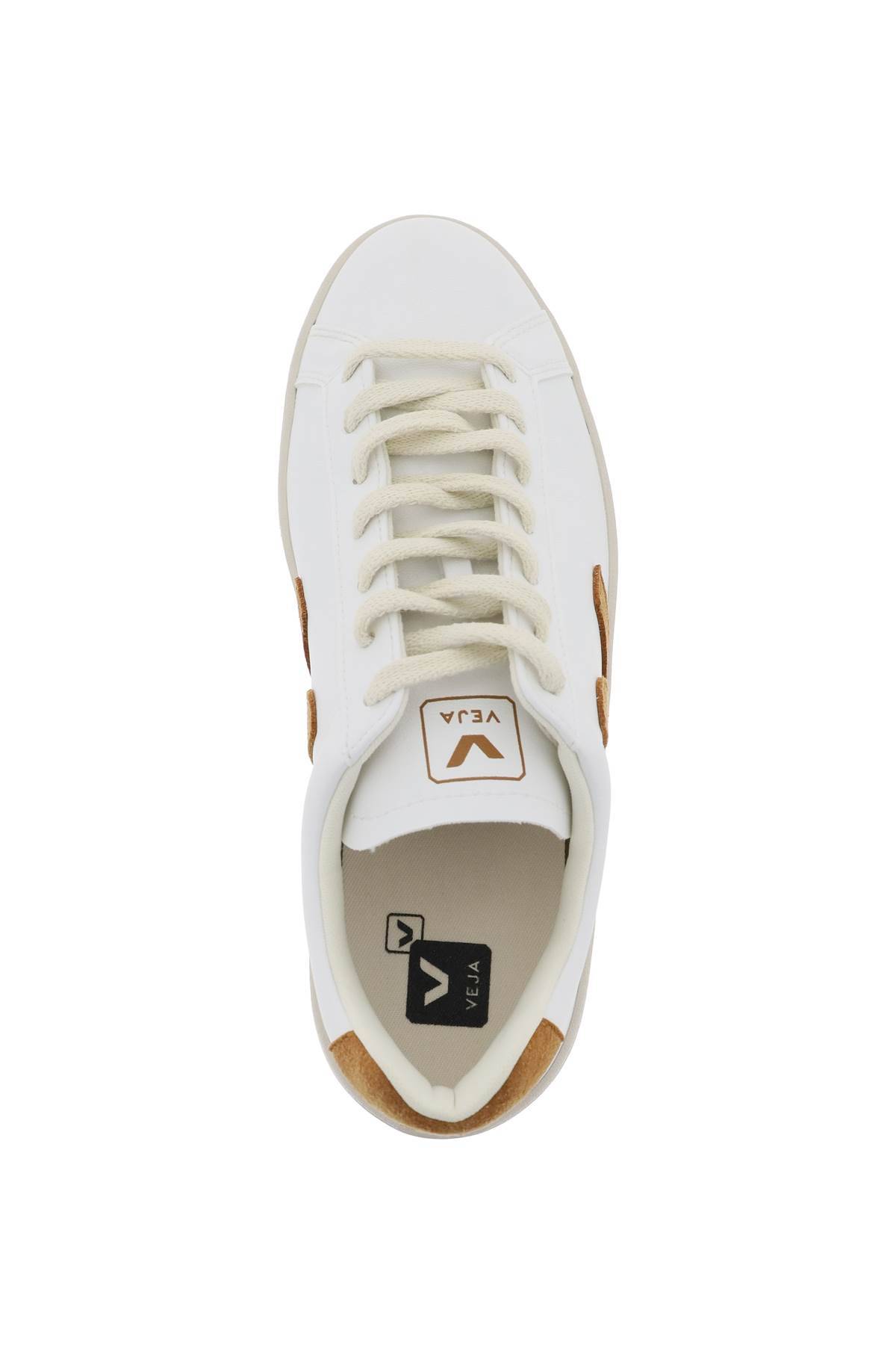 Shop Veja 'urca' Vegan Sneakers In White,brown