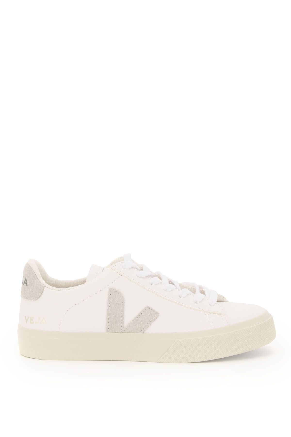 Shop Veja Campo Sneakers In White,grey