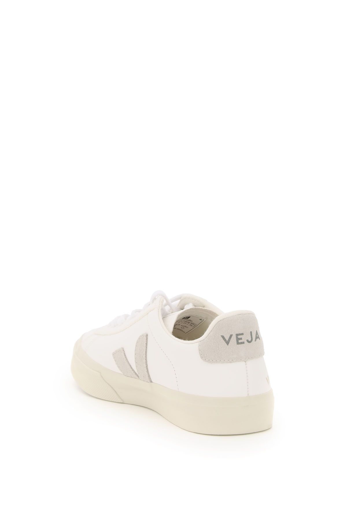Shop Veja Campo Sneakers In White,grey