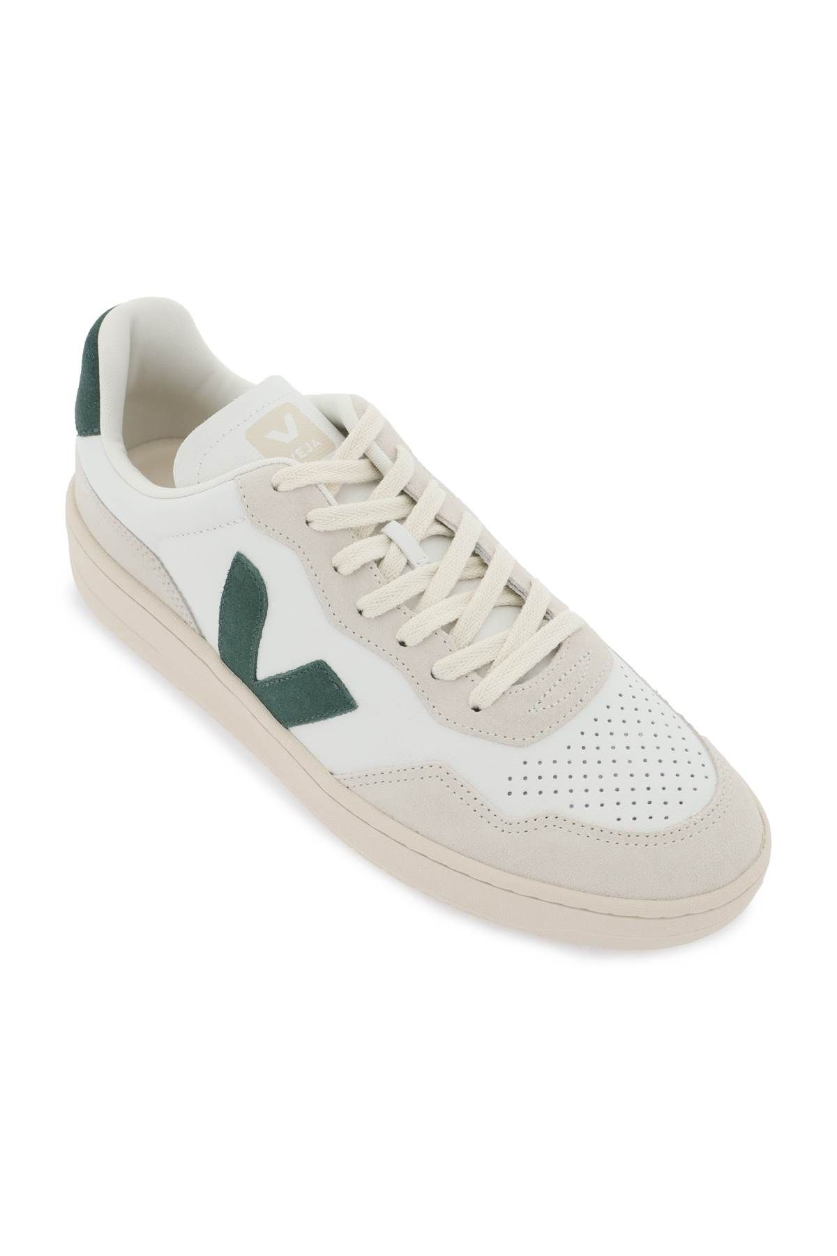 Shop Veja V-90 Sneakers In White