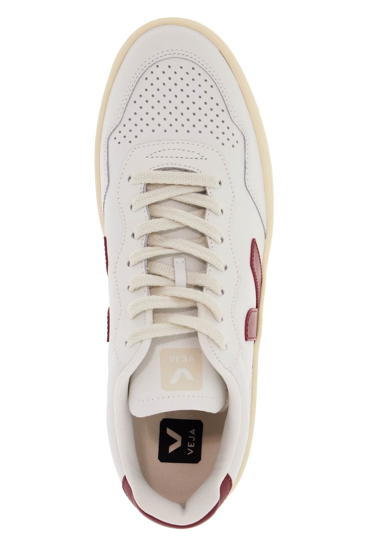 Shop Veja Leather V-90 Sne In White