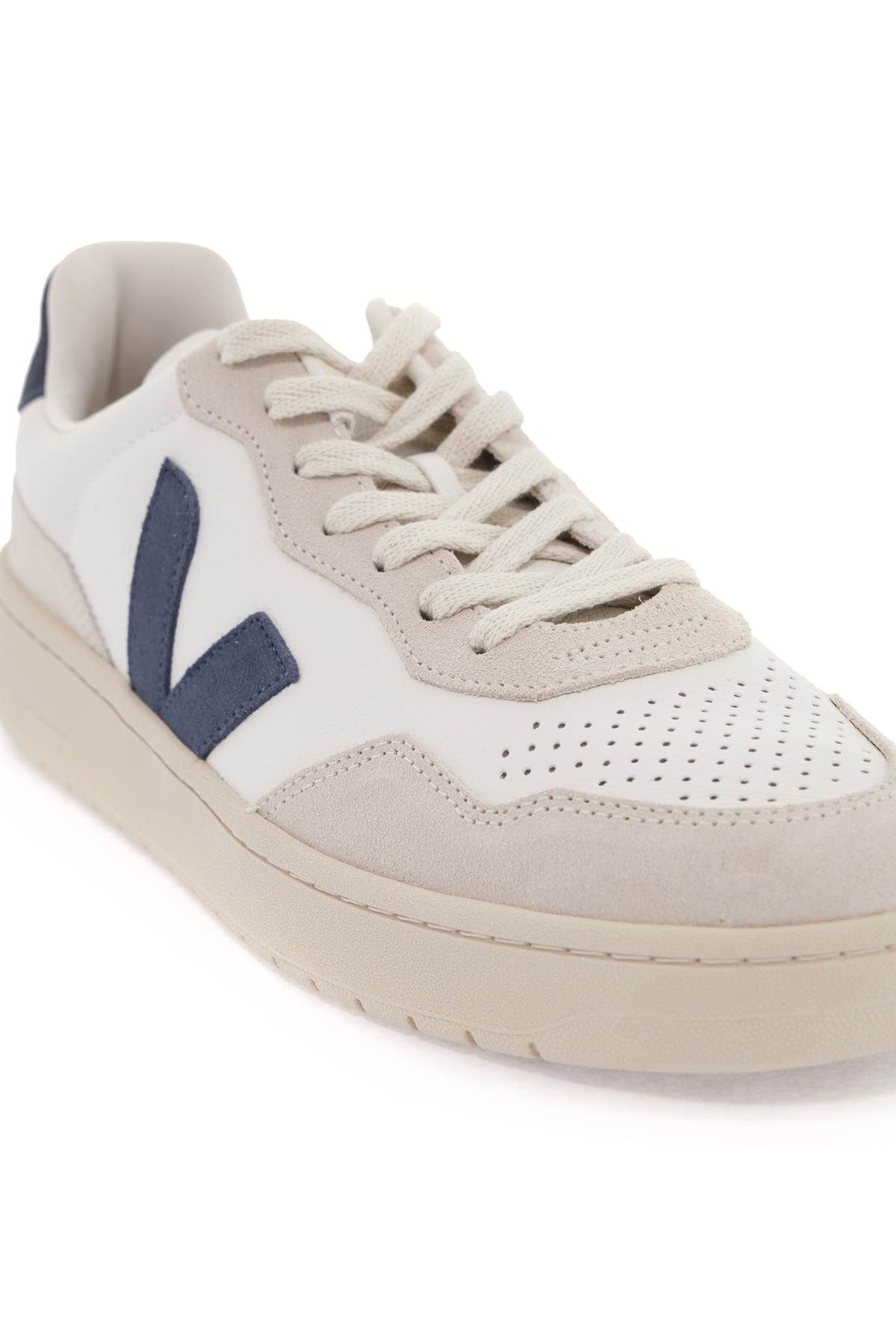 Shop Veja V-90 Sneakers In White