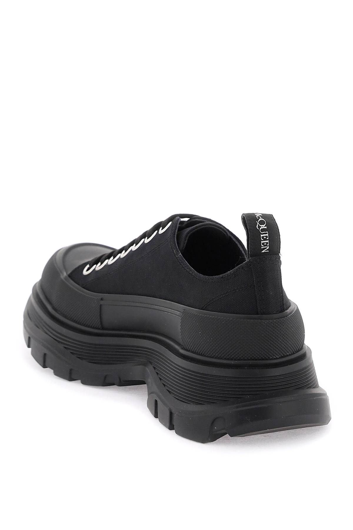 Shop Alexander Mcqueen Tread Slick Sneakers In Black