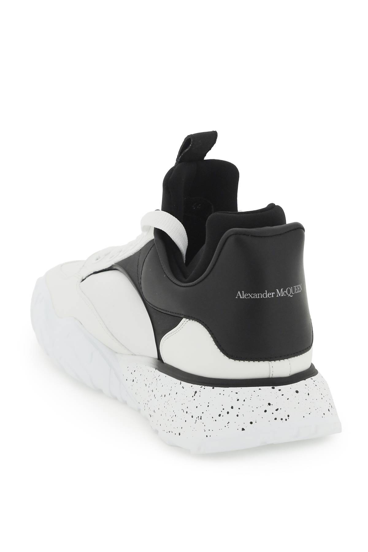 Shop Alexander Mcqueen 'court Tech' Sneakers In White,black