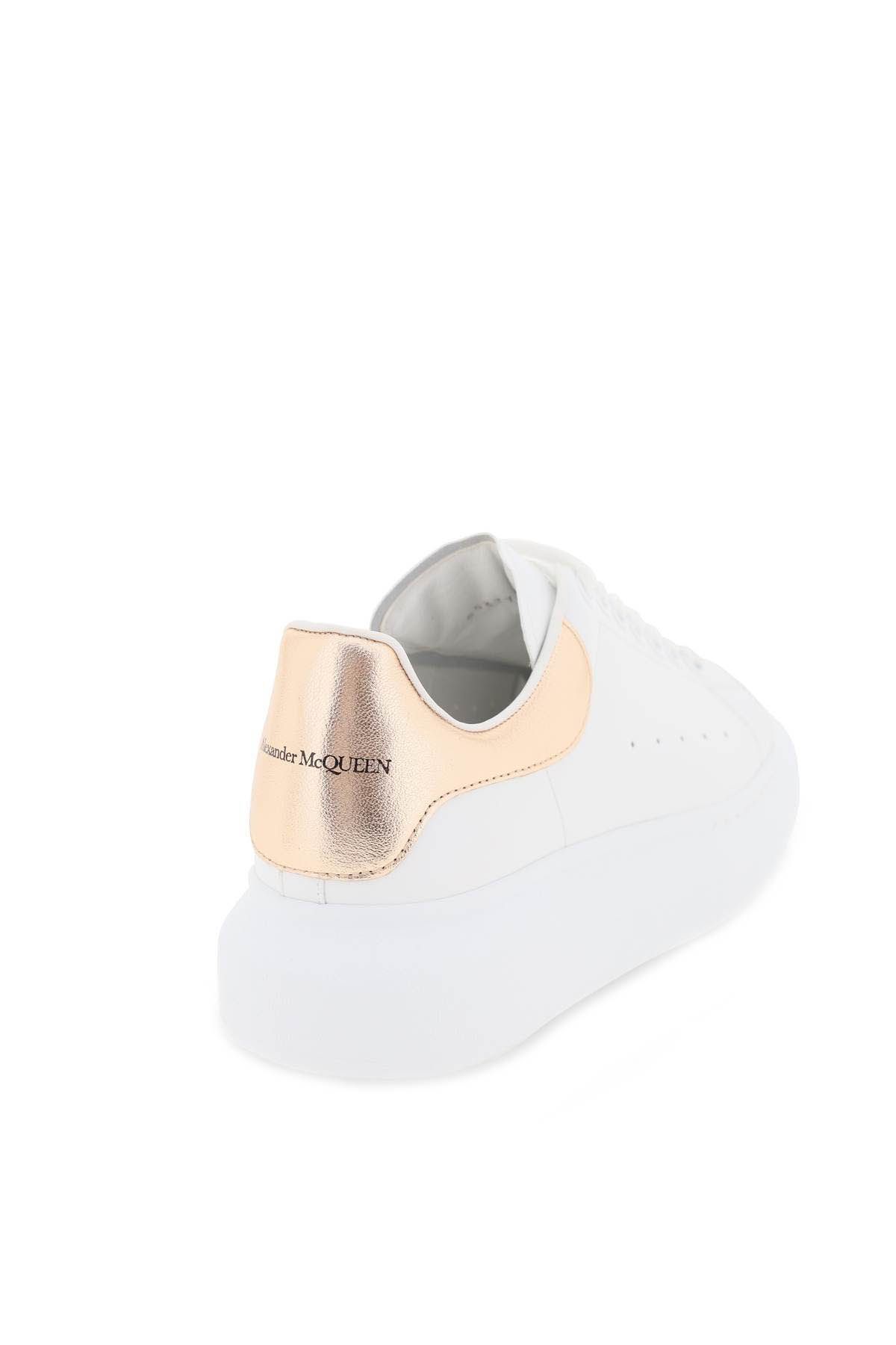 Shop Alexander Mcqueen Oversize Sneakers In White,pink