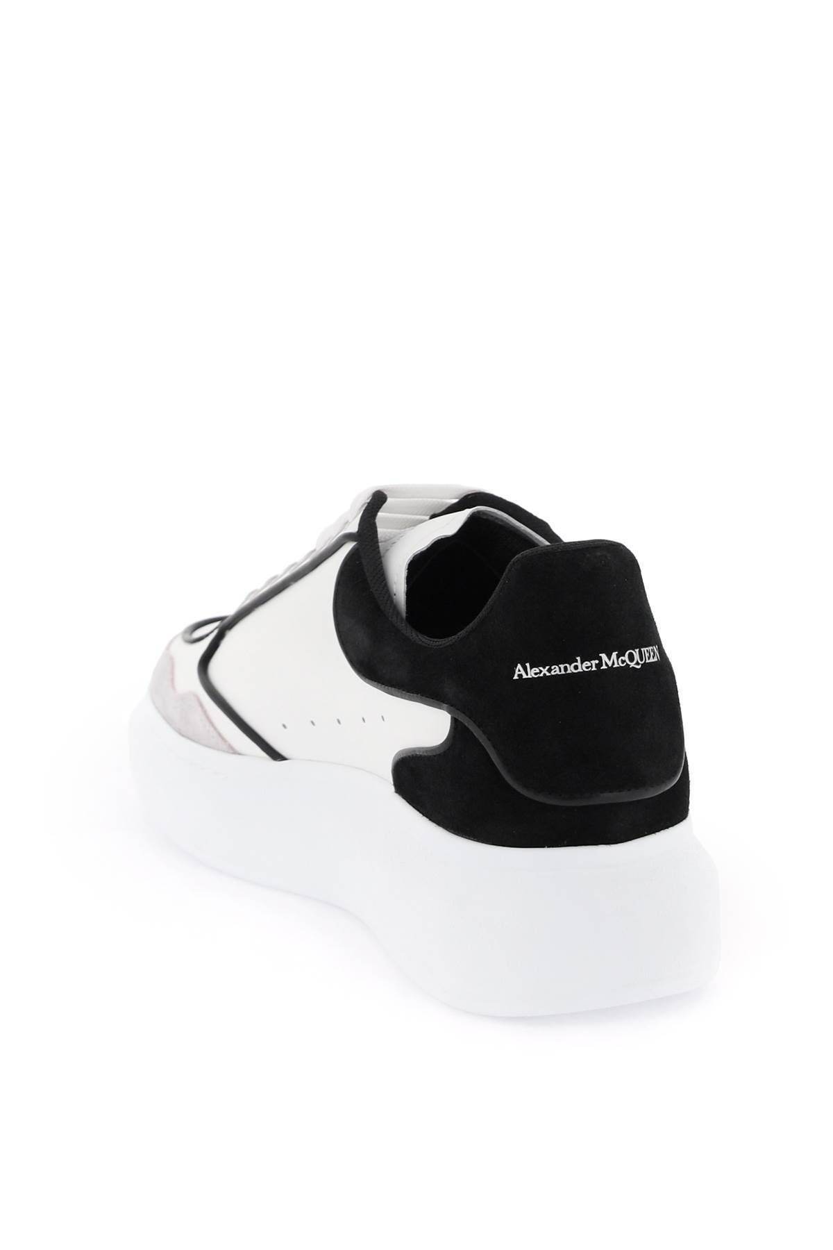 Shop Alexander Mcqueen Oversize Sneakers In White,black,grey