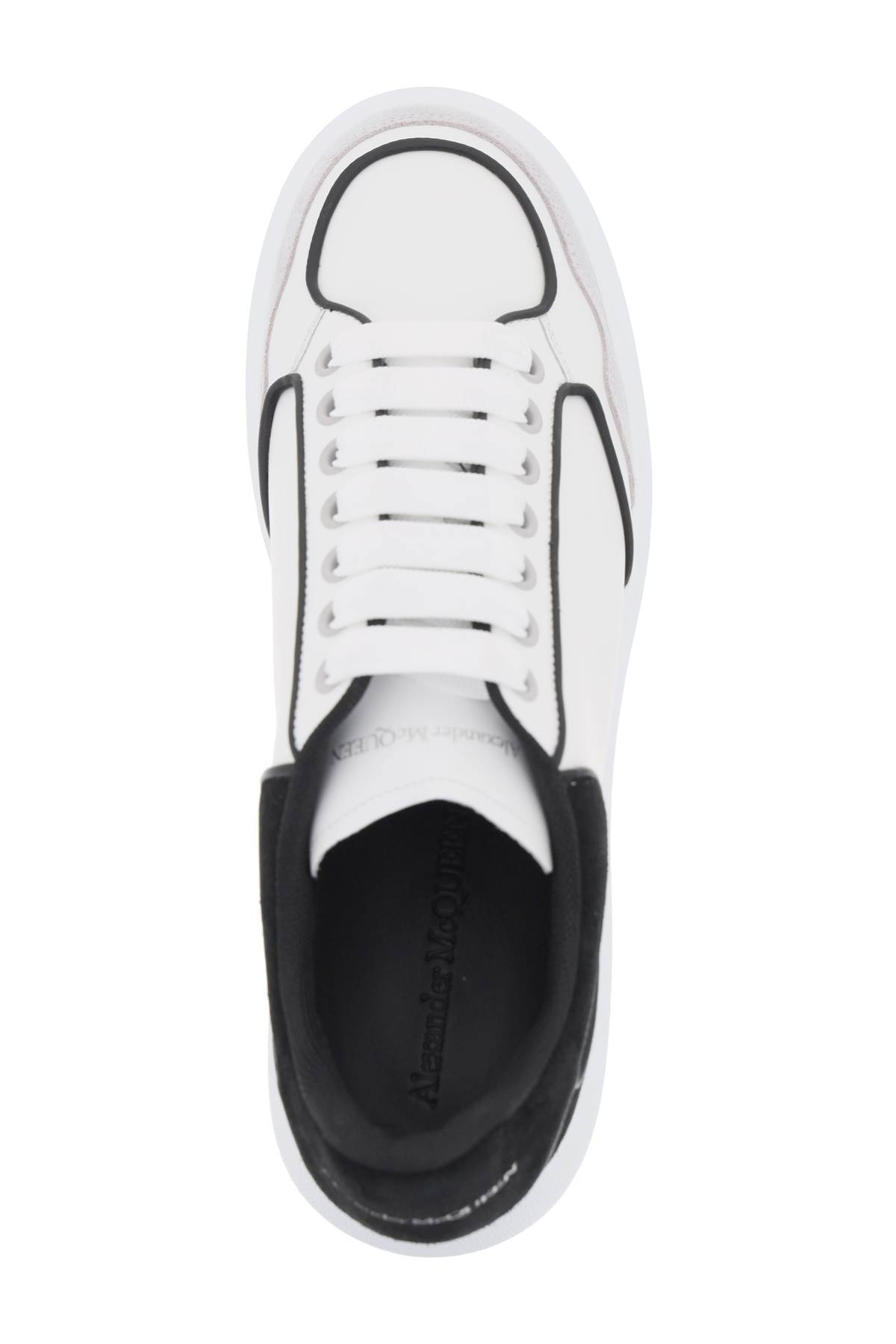 Shop Alexander Mcqueen Oversize Sneakers In White,black,grey