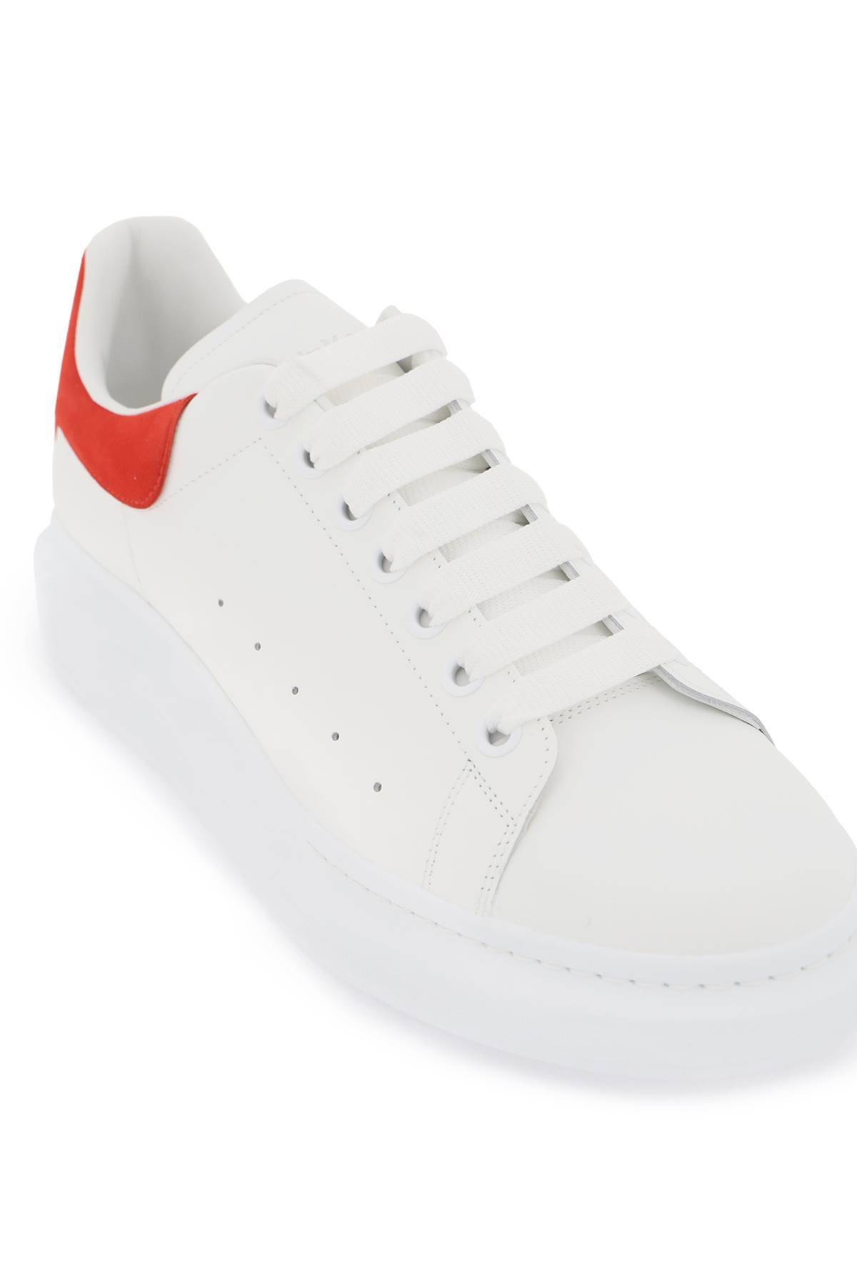 Shop Alexander Mcqueen Oversize Sneakers In White,red