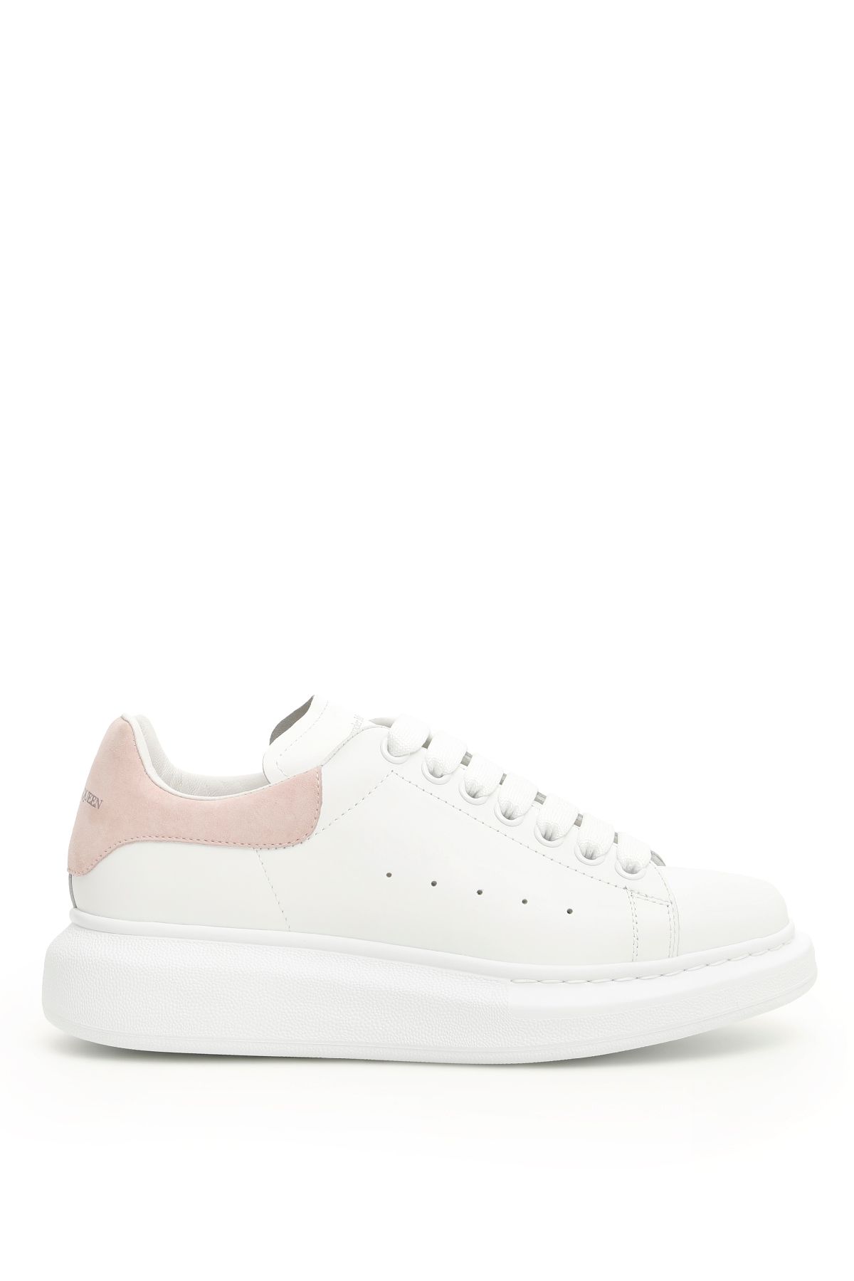 Alexander Mcqueen Oversized Trainers In White,pink