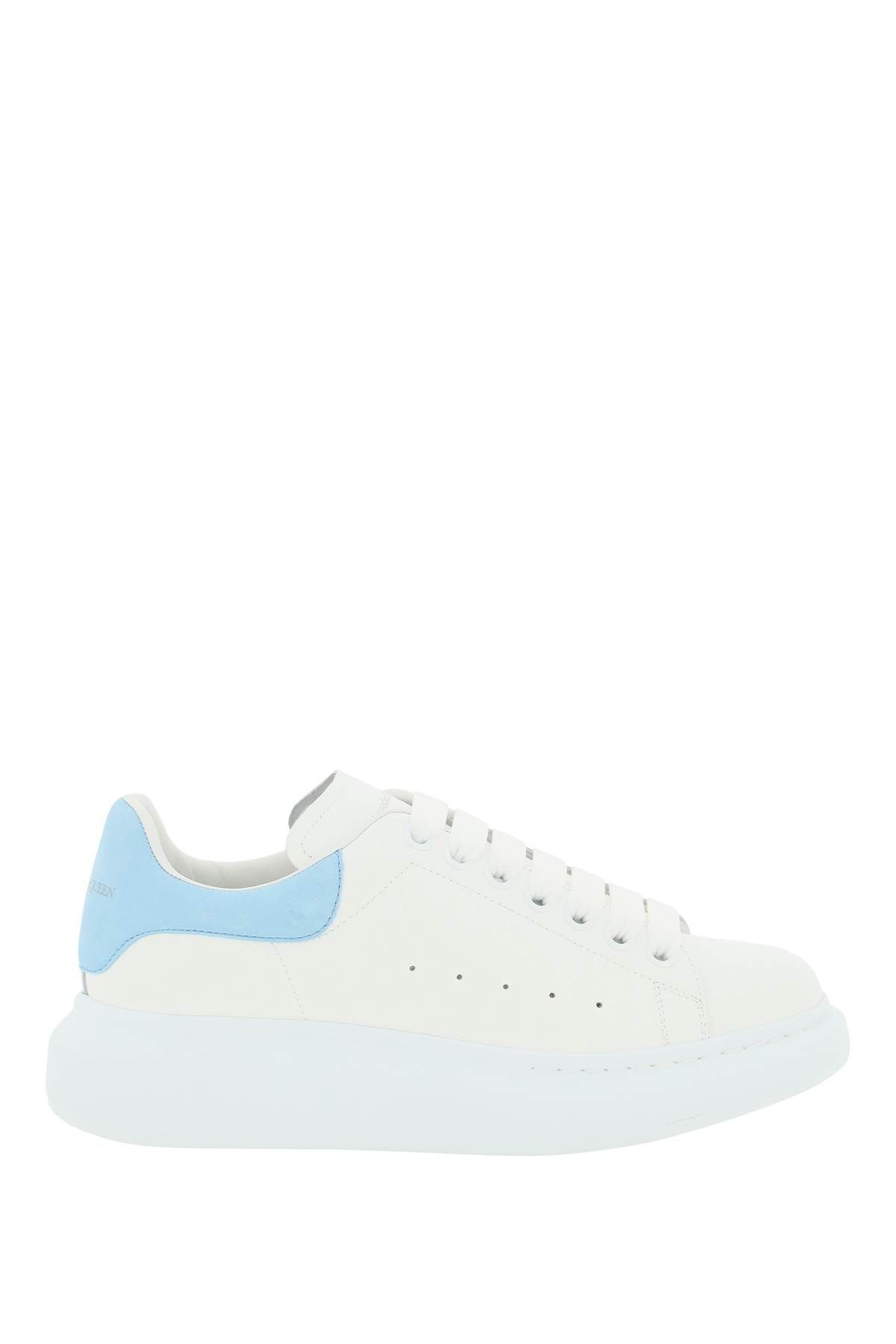 Alexander Mcqueen Oversized Trainers In White,light Blue