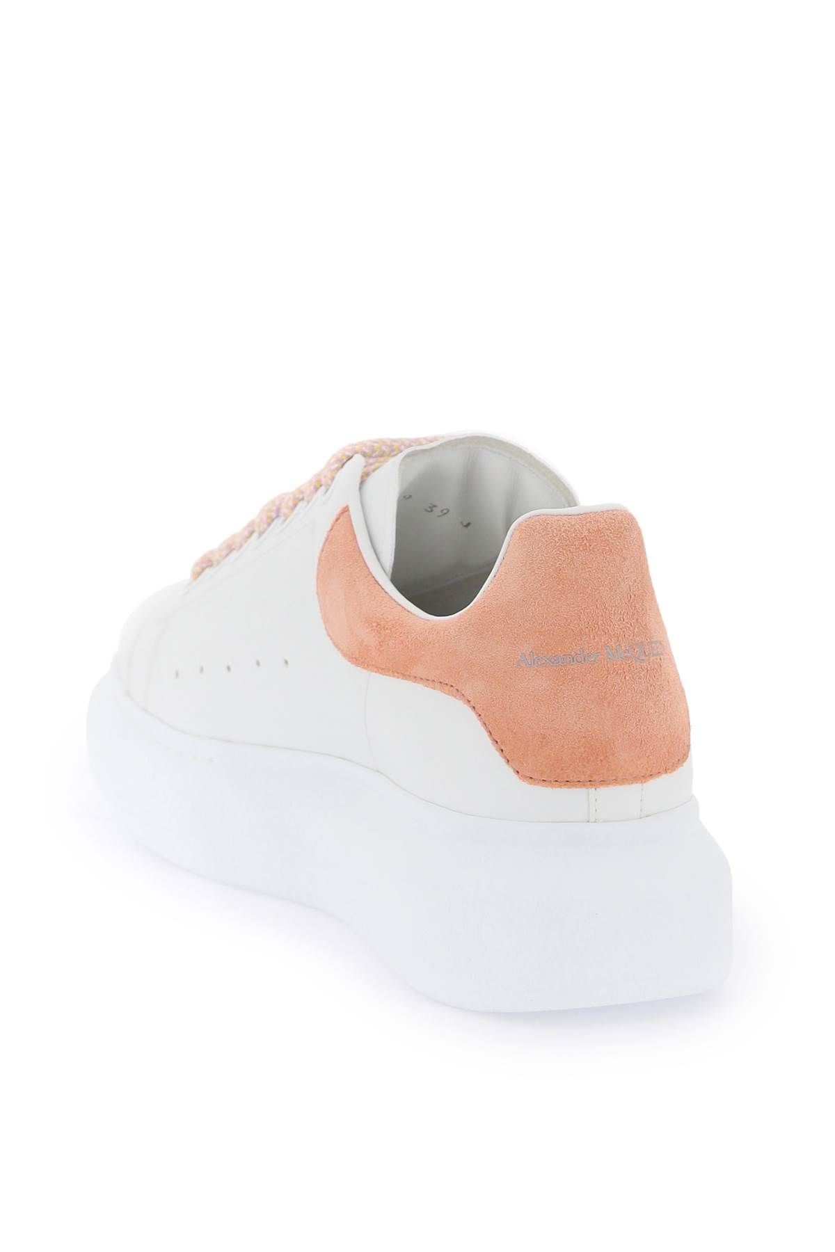 Shop Alexander Mcqueen Oversize Sneakers In White,pink