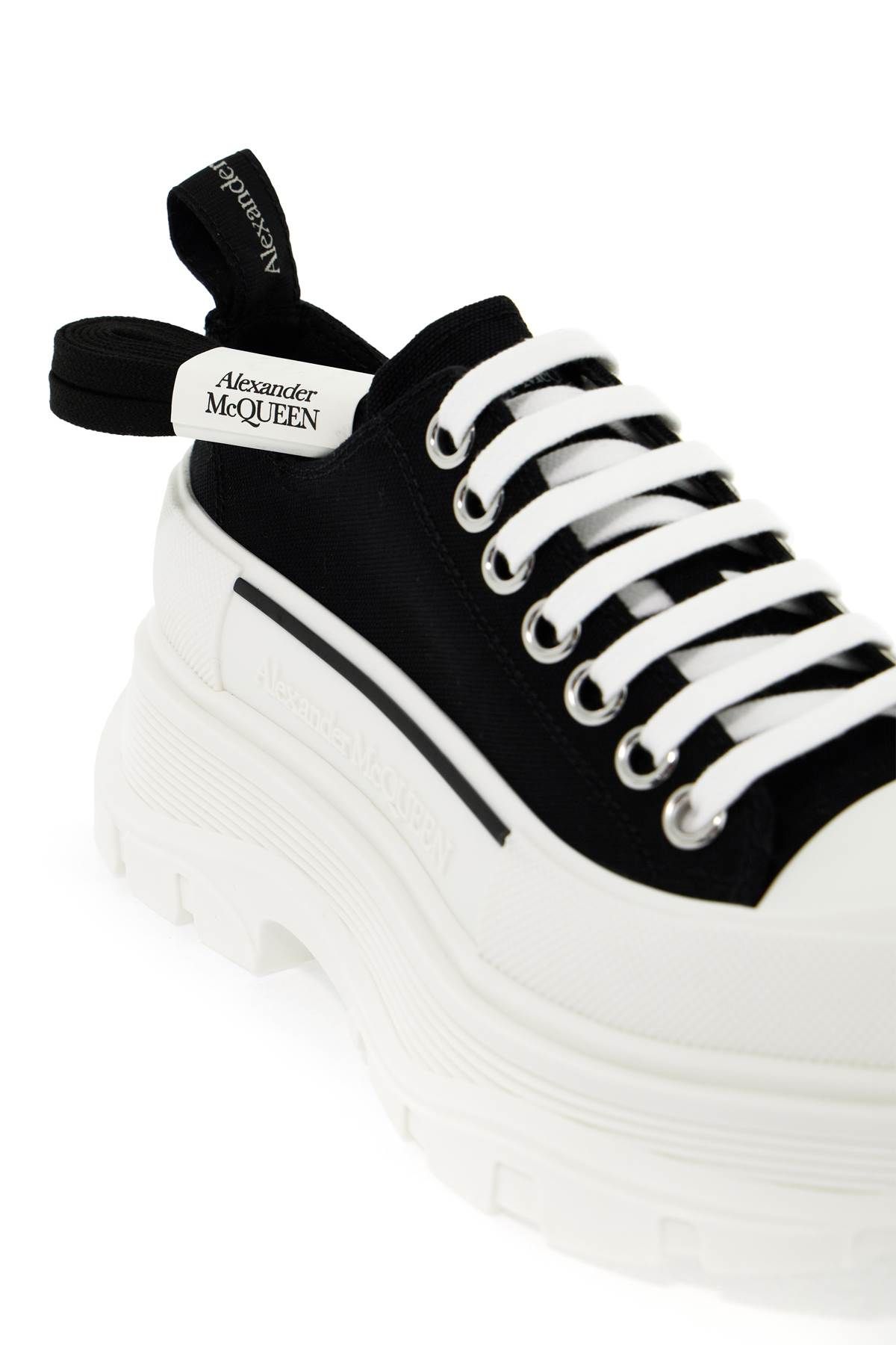 Shop Alexander Mcqueen Tread Slick Sneakers In White