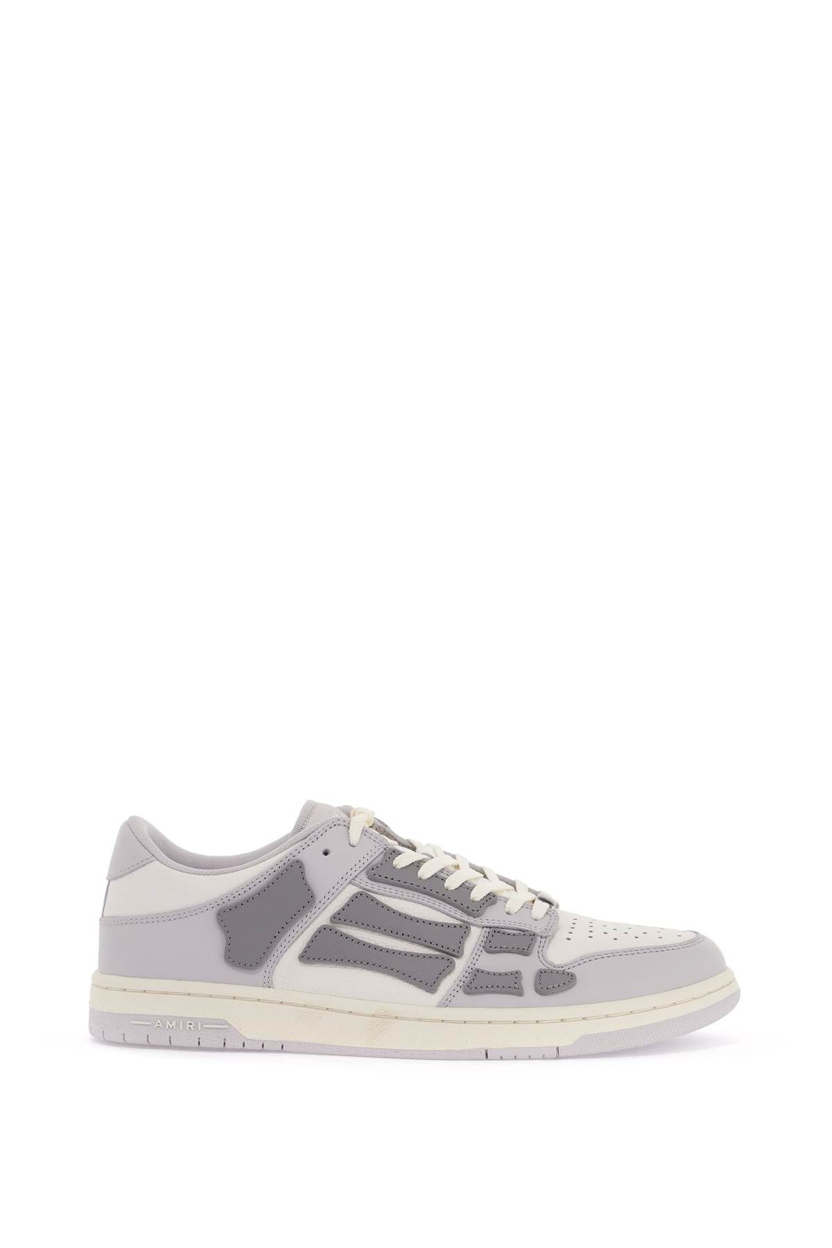 Shop Amiri Skel Top Low Sneakers In White