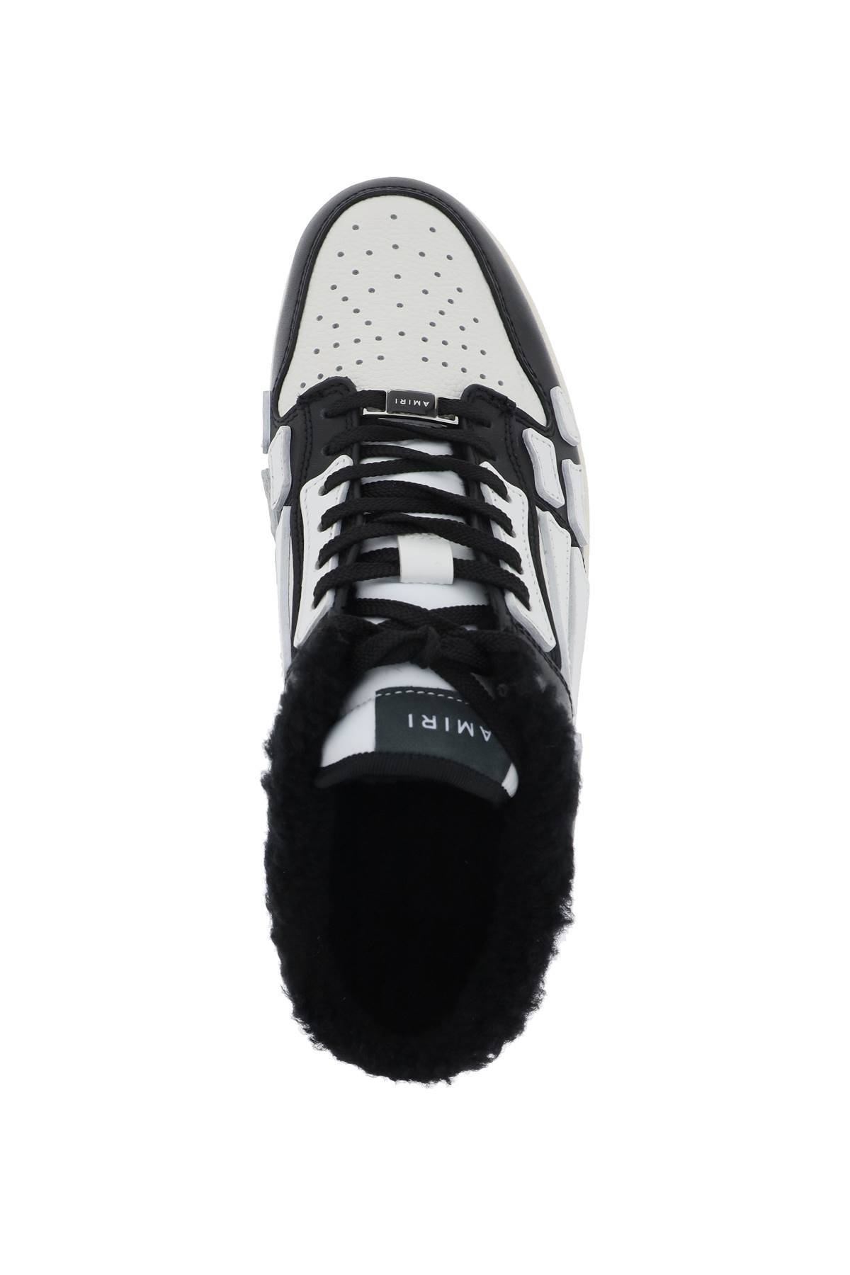 Shop Amiri Skeltop Mule Sneakers In White,black