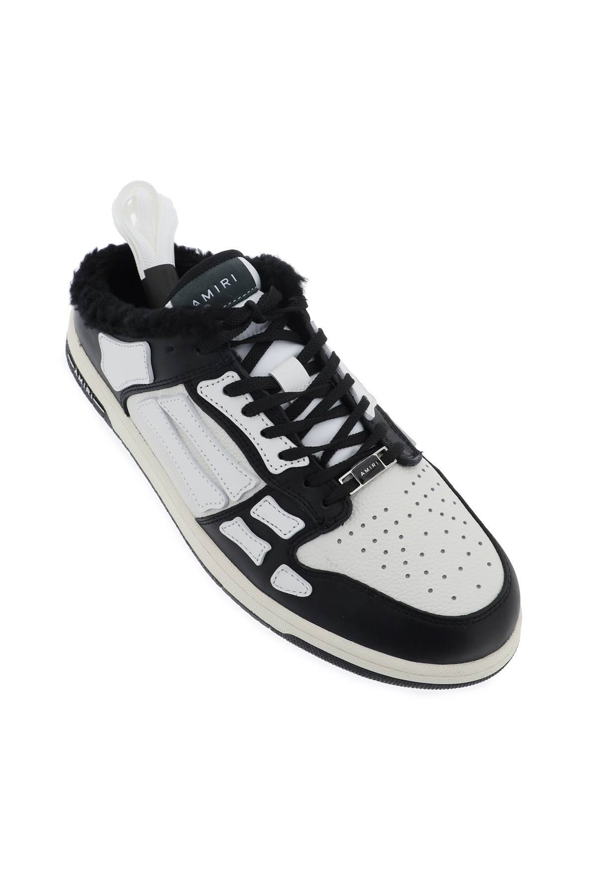 Shop Amiri Skeltop Mule Sneakers In White,black