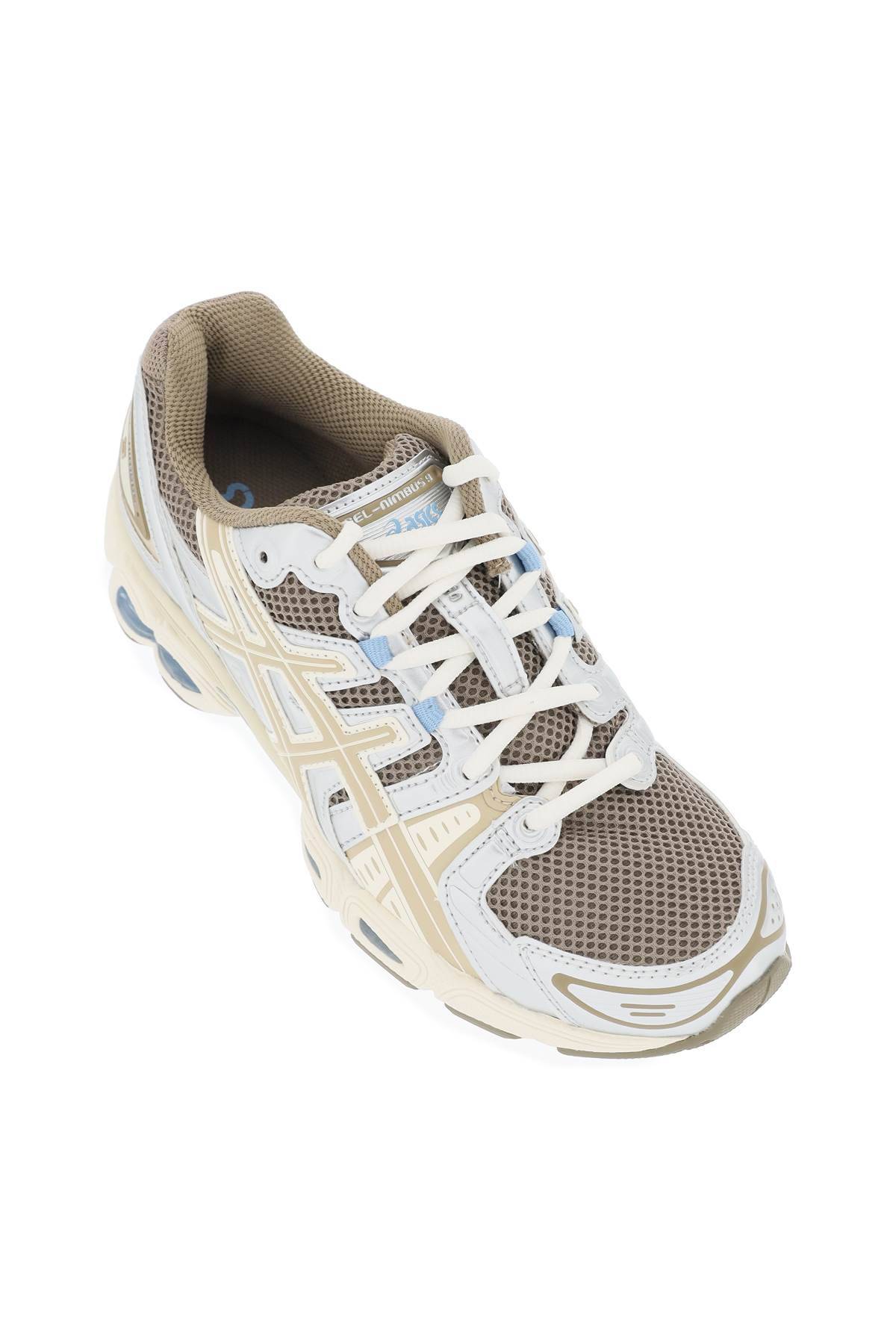 Shop Asics Sneakers Gel-nimbus 9 In Brown,silver,beige