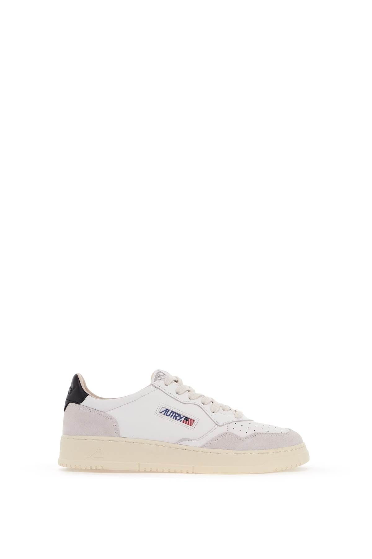 Shop Autry Leather Medalist Low Sneakers In White