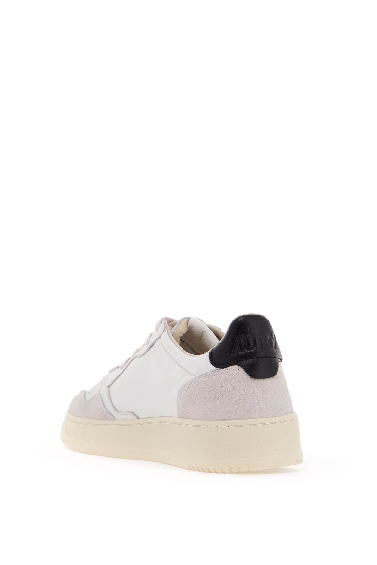 Shop Autry Leather Medalist Low Sneakers In White