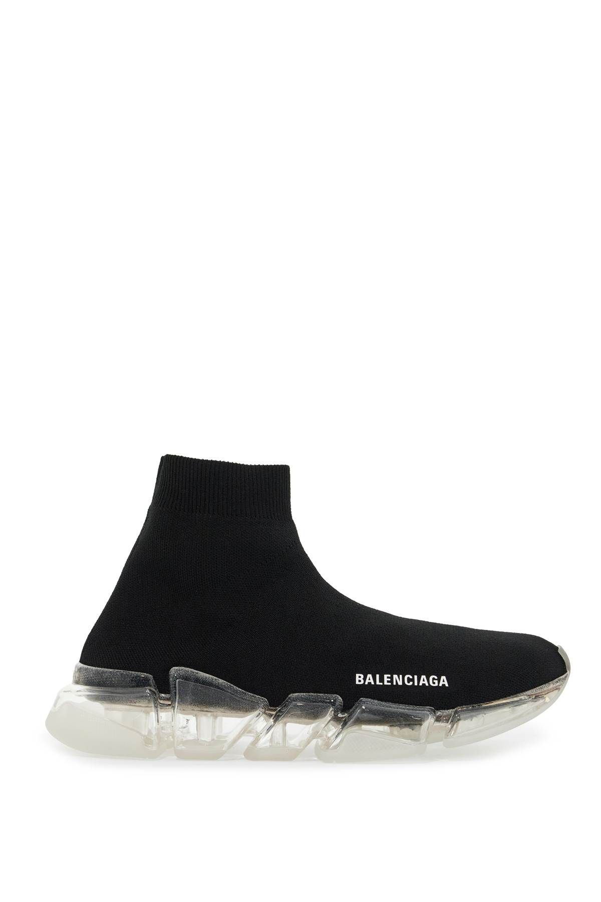 Shop Balenciaga 'speed 2.0 Full Clear In Black