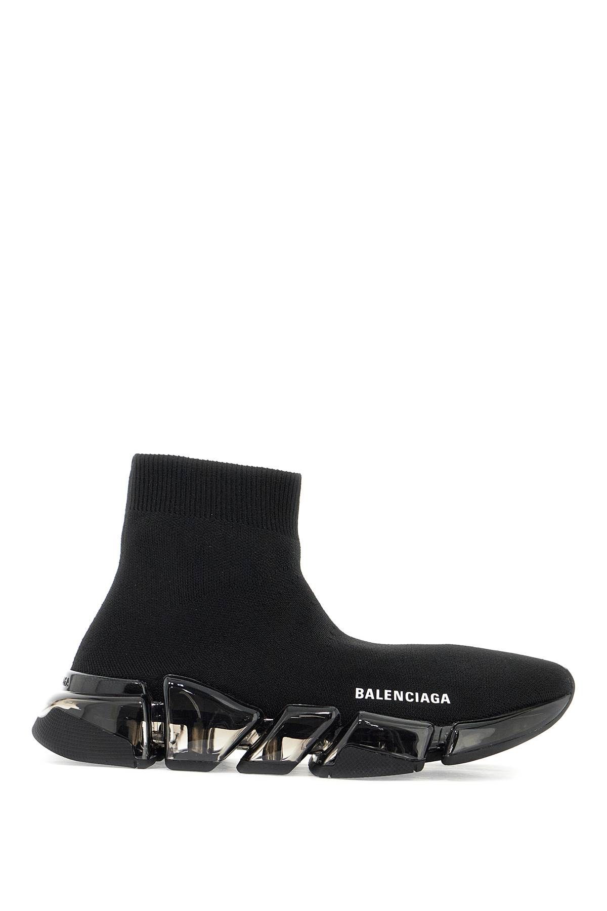 Shop Balenciaga 'speed 2.0 Full Clear In Black