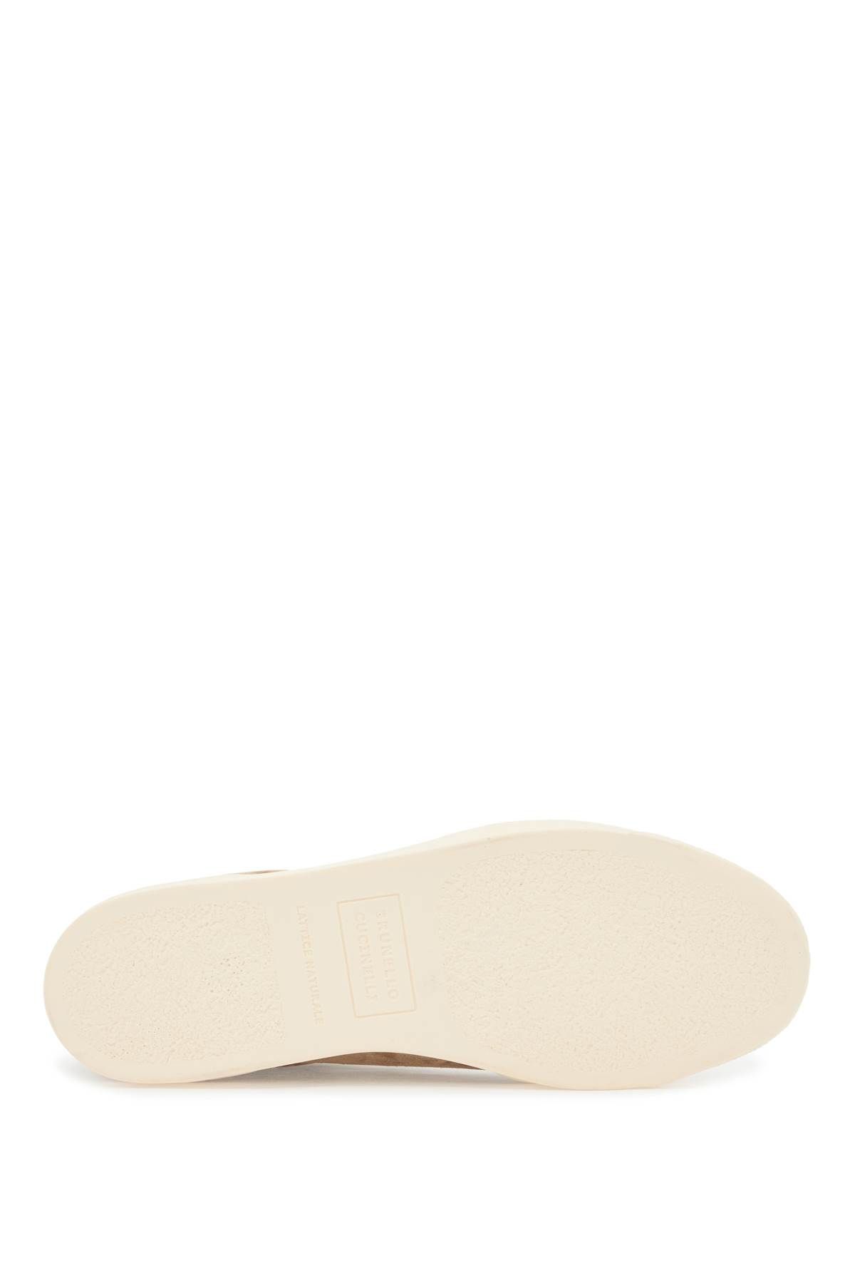 Shop Brunello Cucinelli Suede Sneakers In Six In Beige