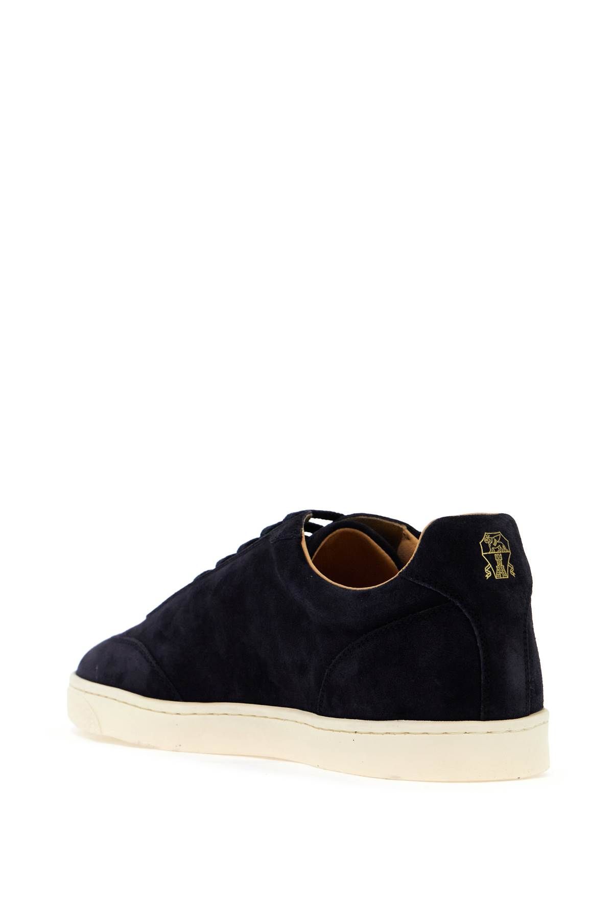 Shop Brunello Cucinelli Suede Sneakers In Six In Blue