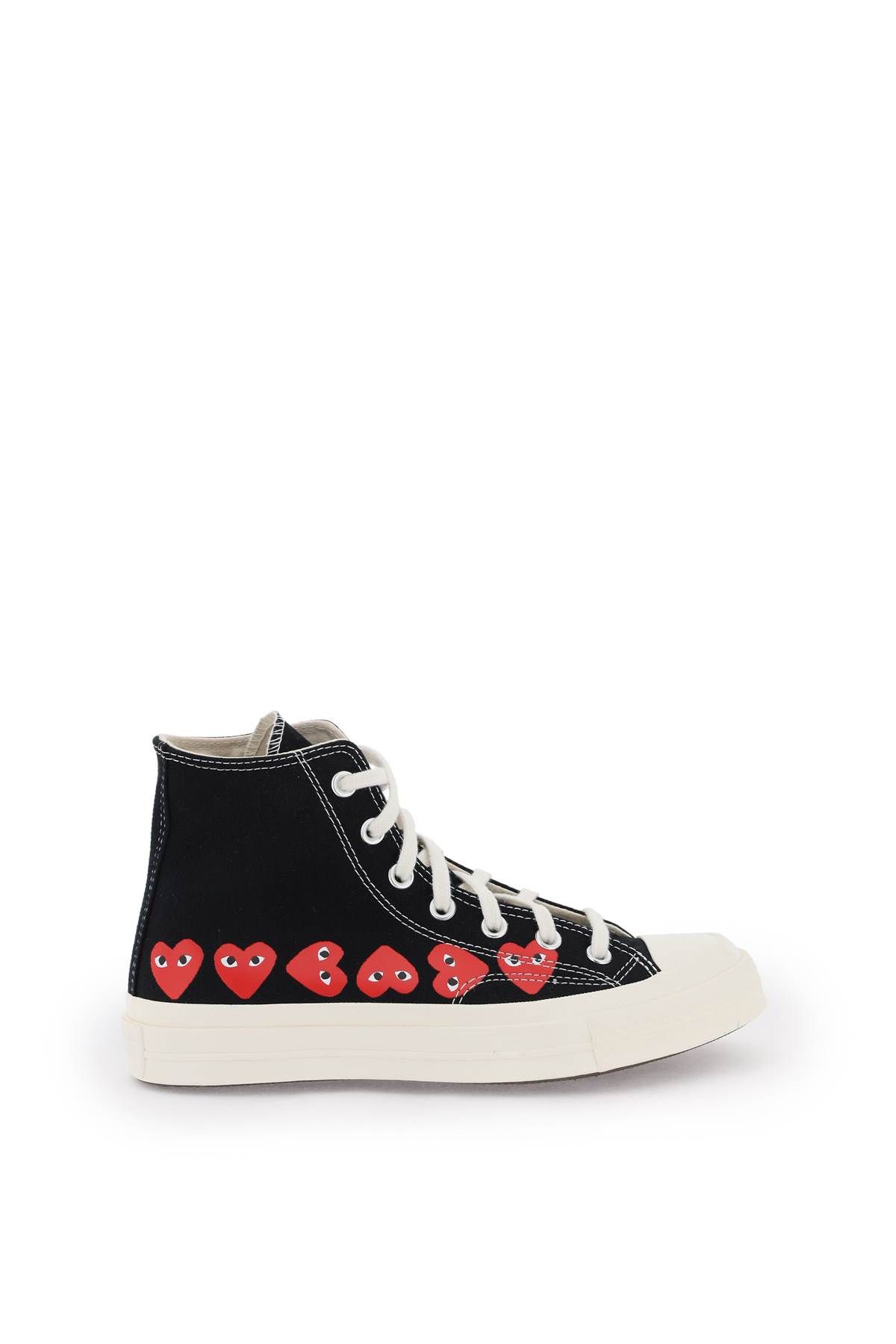 COMME DES GARÇONS PLAY MULTI HEART CONVERSE X COMME DES GARÇONS PLAY HI-TOP trainers