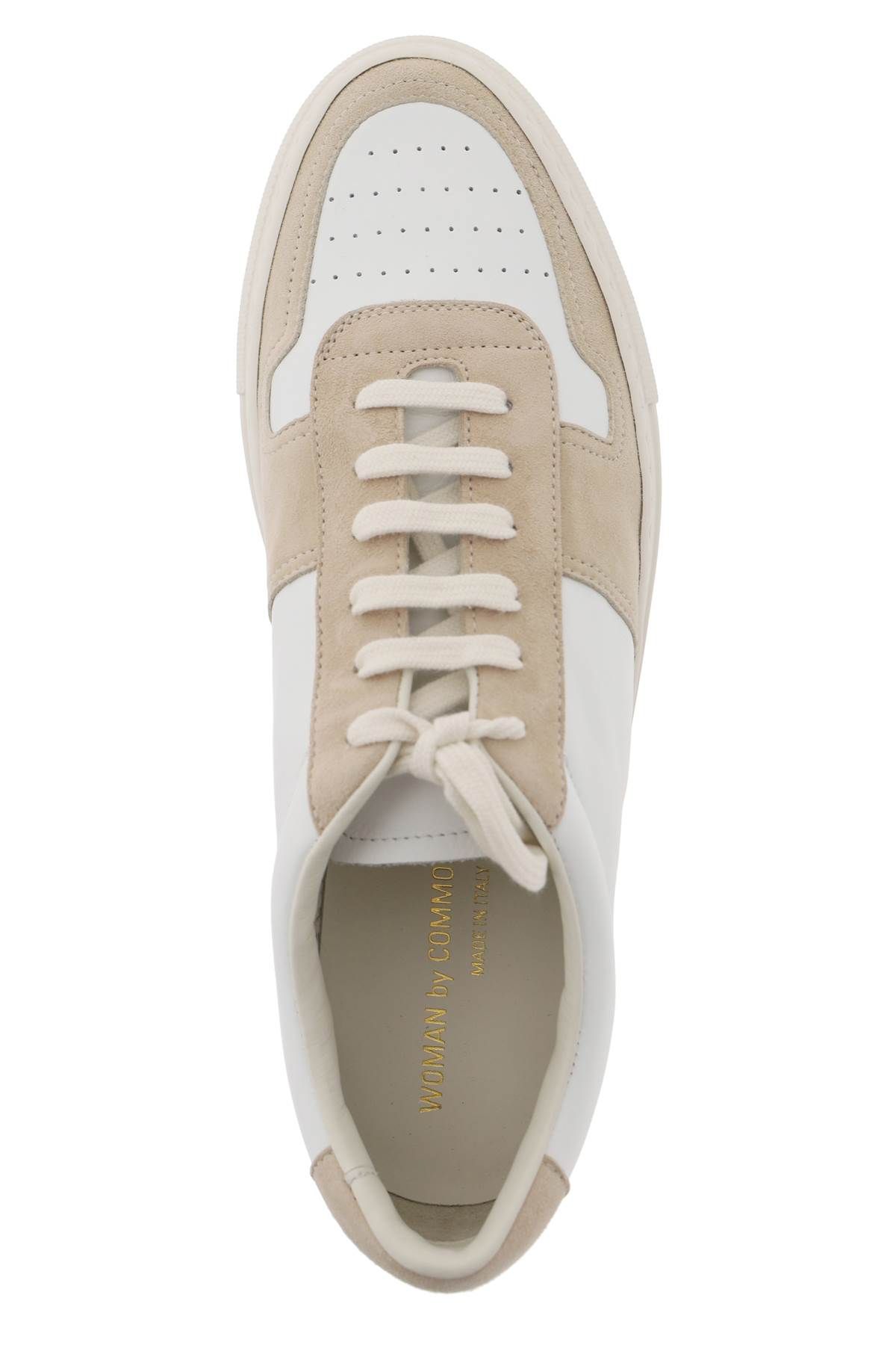 Shop Common Projects Basketball Sneaker In Beige,white