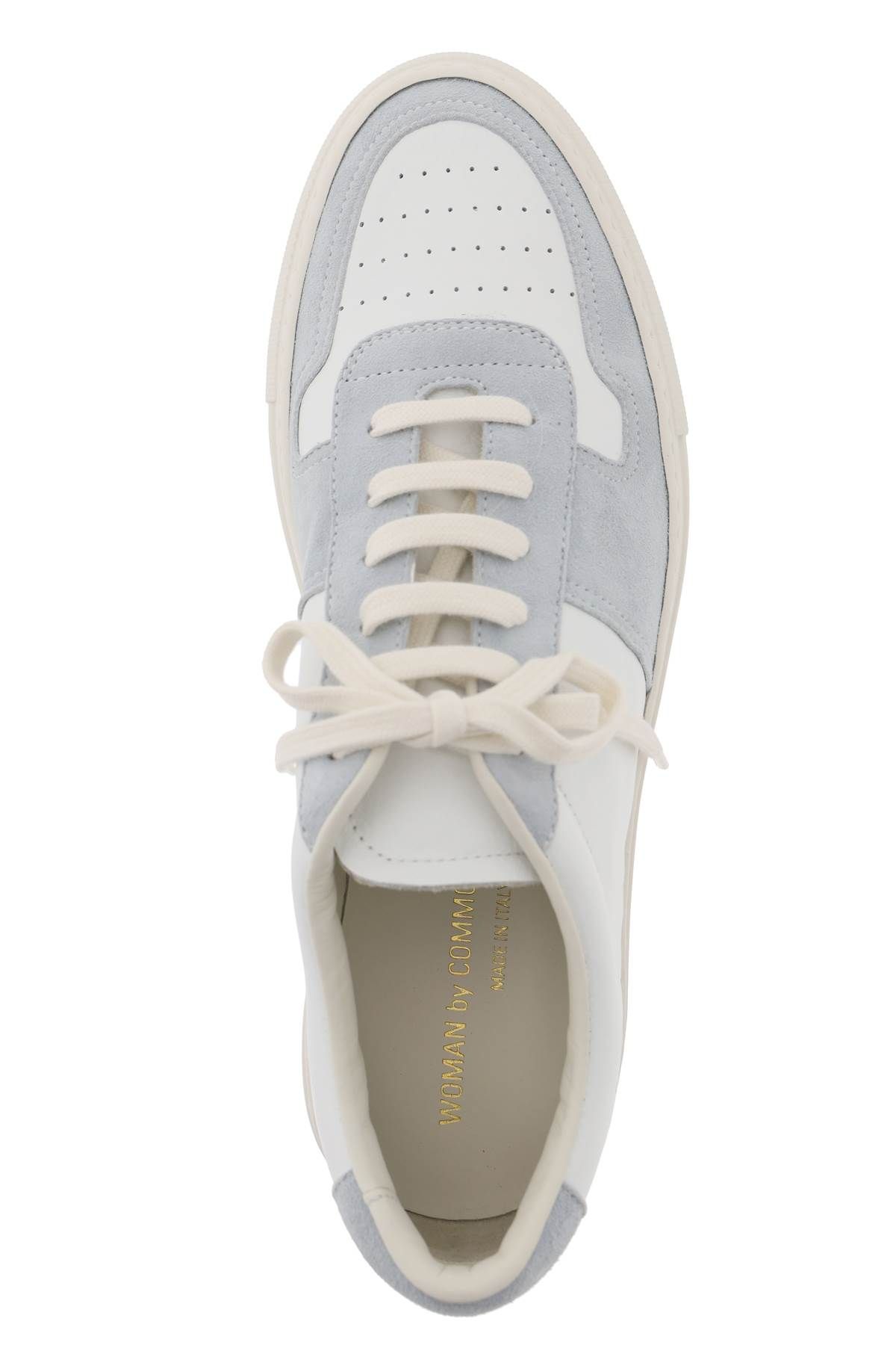 Shop Common Projects Basketball Sneaker In White,light Blue