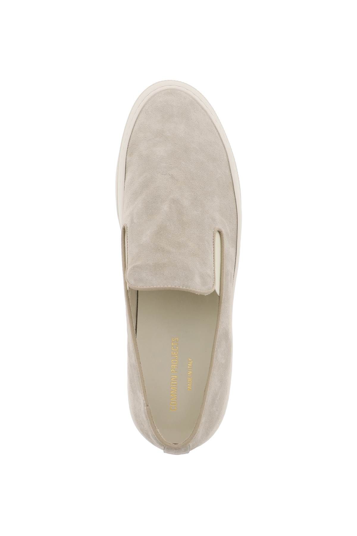 Shop Common Projects Slip-on Sneakers In Grey