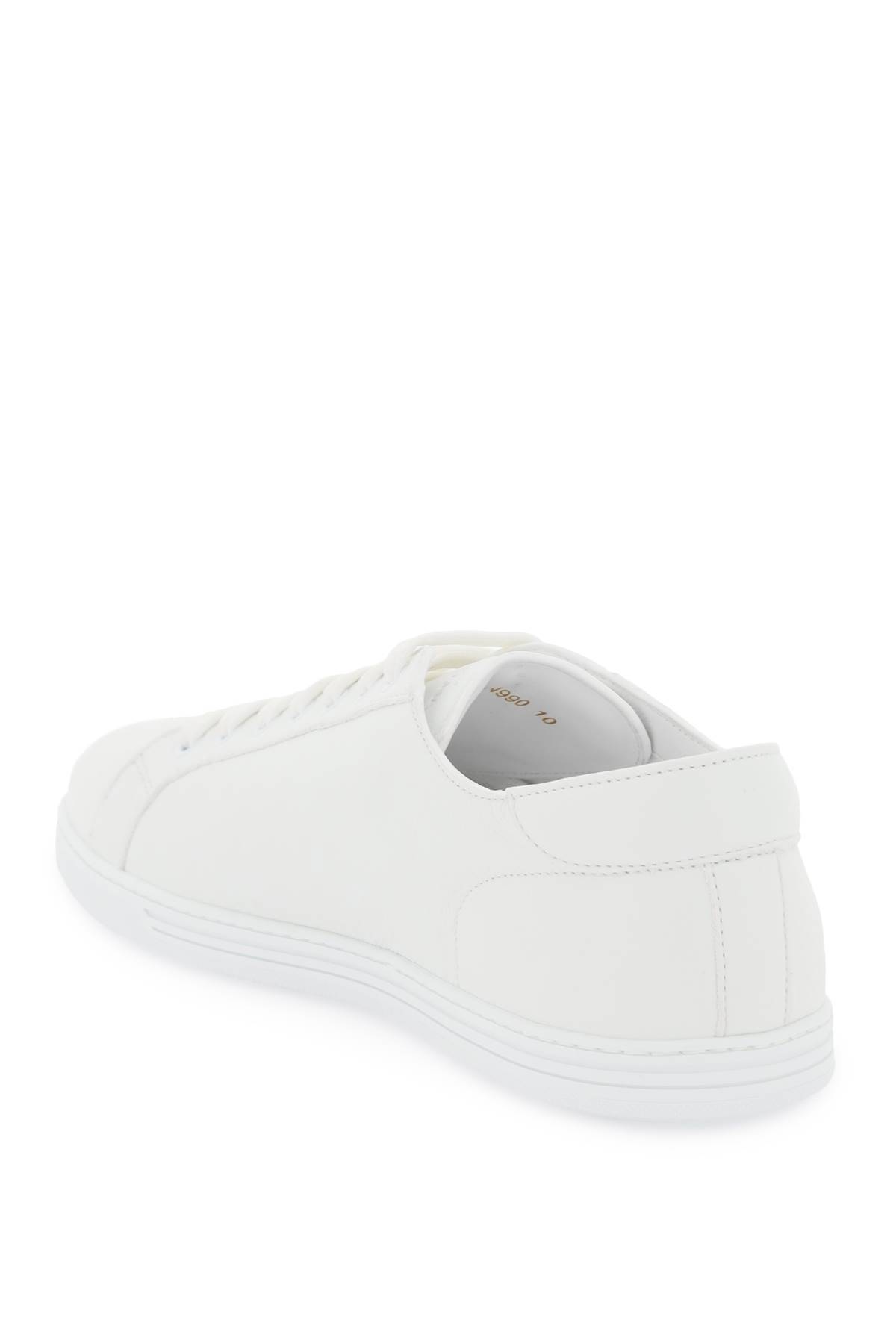 Shop Dolce & Gabbana Leather 'saint Tropez' Sneakers In White
