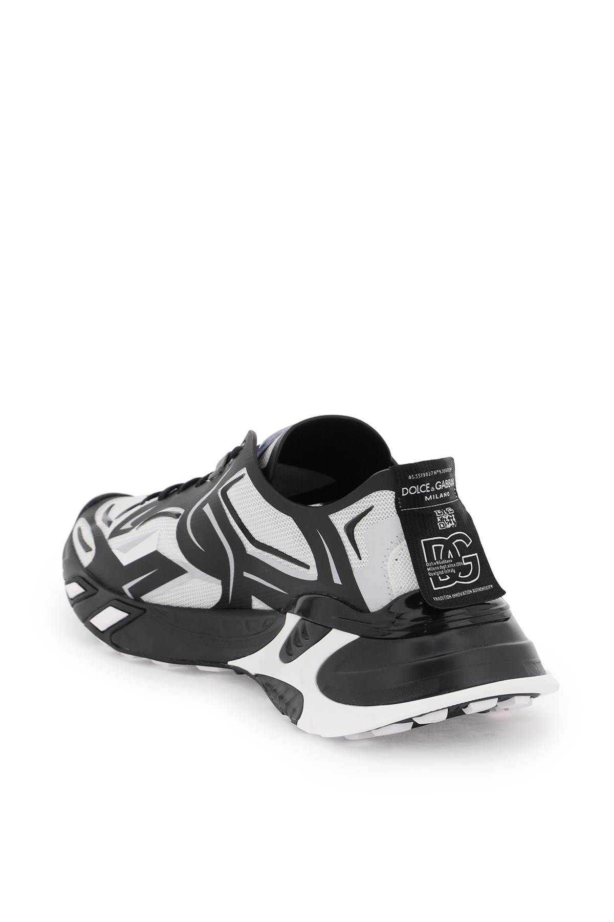 Shop Dolce & Gabbana 'fast' Sneakers In White,black
