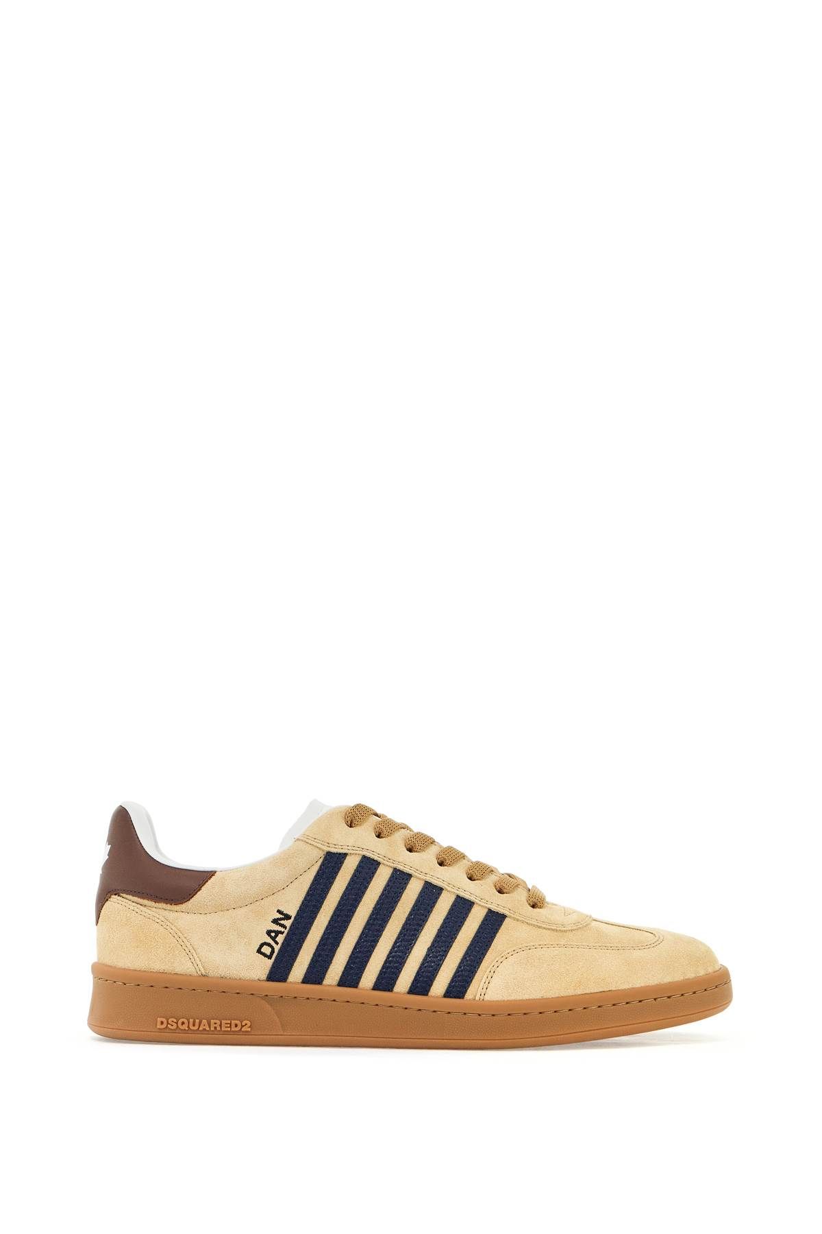 Shop Dsquared2 Boxer Sneakers In Beige