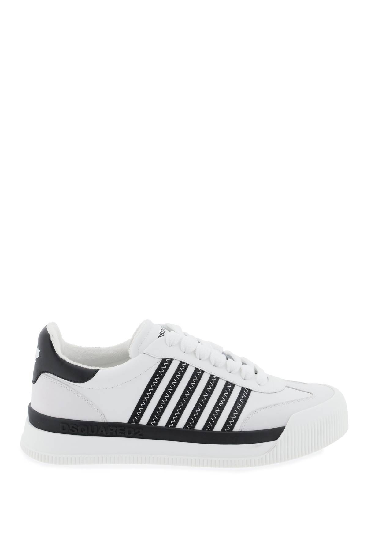 Shop Dsquared2 New Jersey Sneakers In White,black