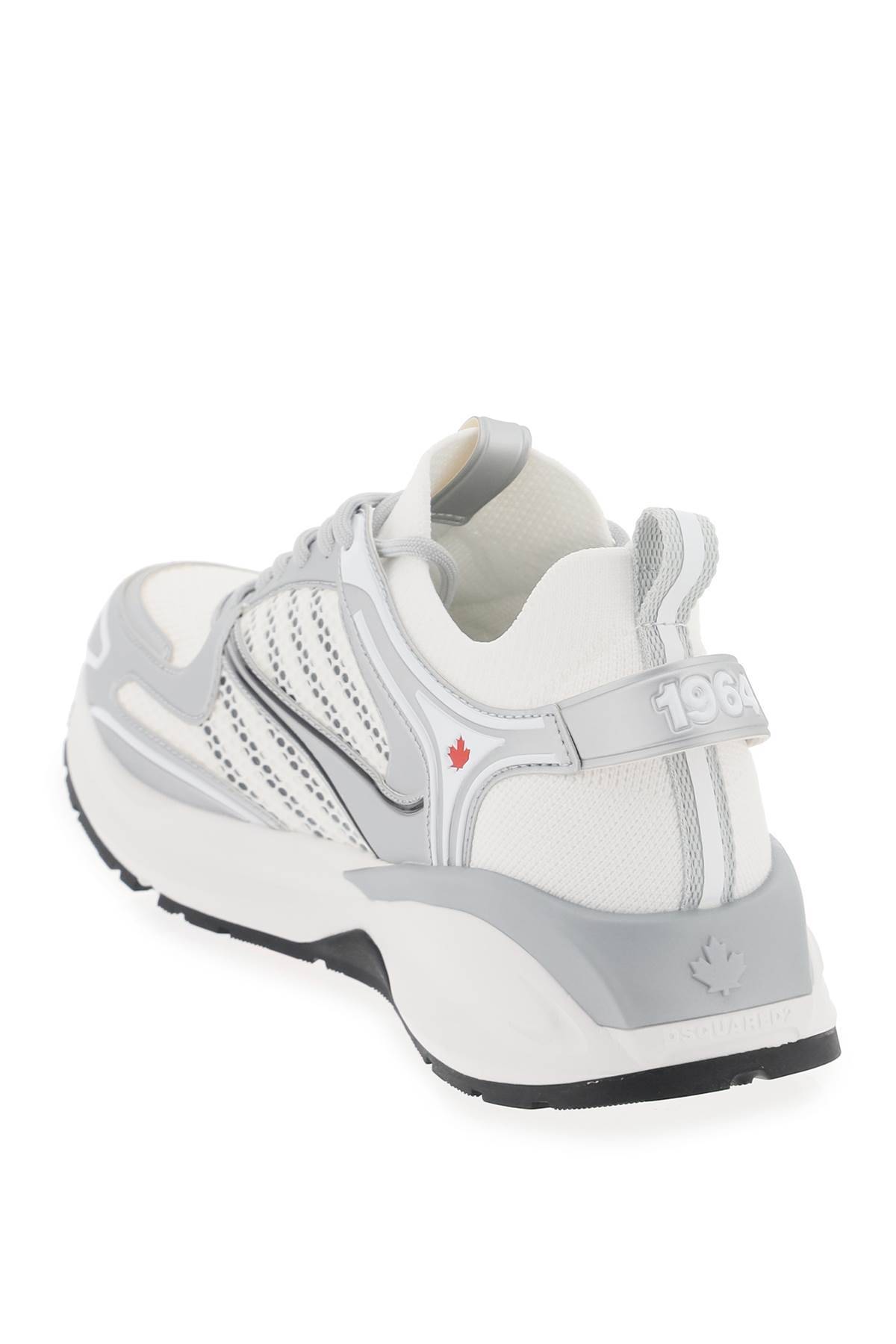 Shop Dsquared2 Dash Sneakers Running In White,grey