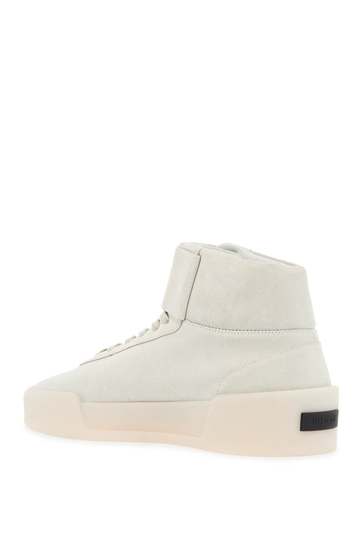 Shop Fear Of God High Aerobic Sneakers In Neutro